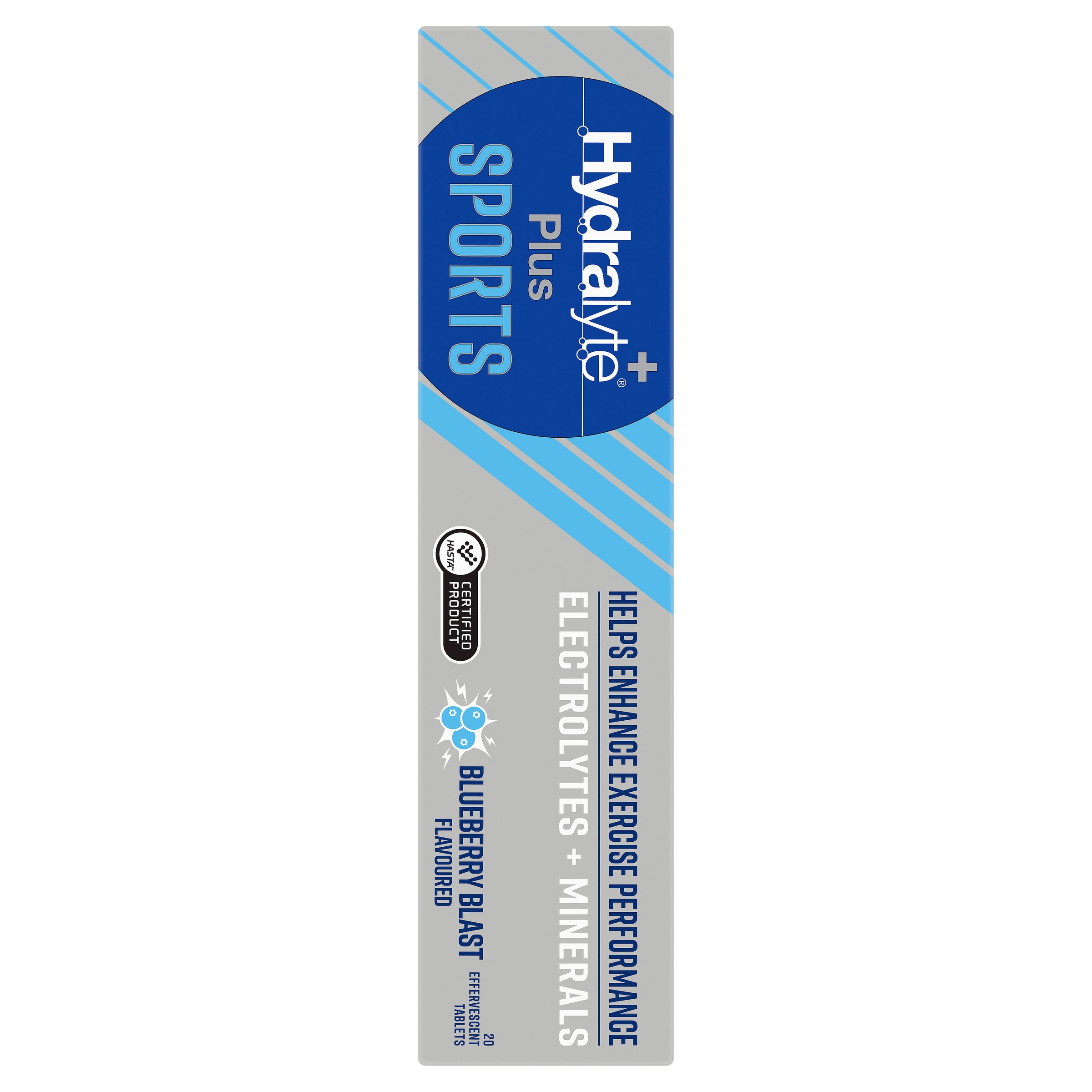 Hydralyte Plus Sports Effervescent Blueberry Blast 20 tablets - Image 14