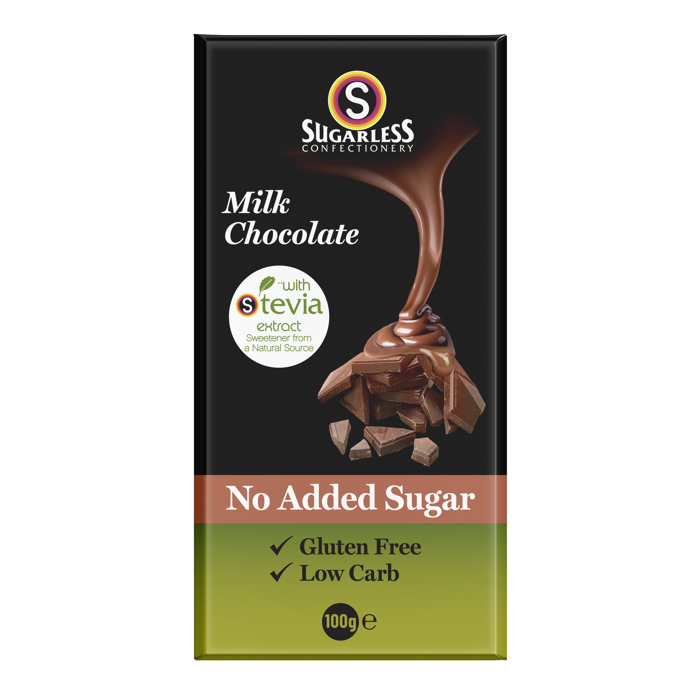 Sugarless Milk Chocolate 100g - Image 1
