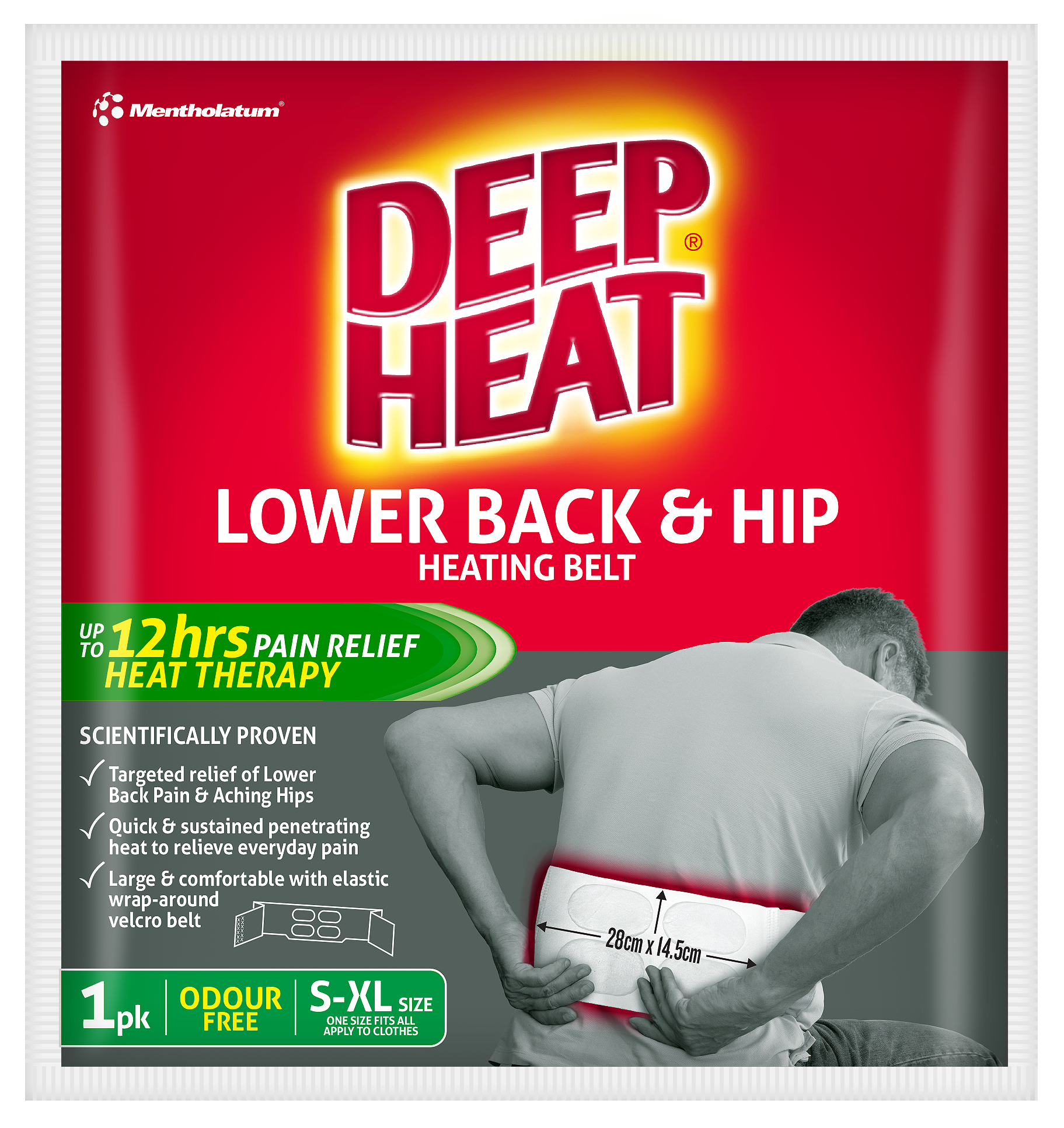 Deep Heat Lower Back & Hip Heat Belt 1 each