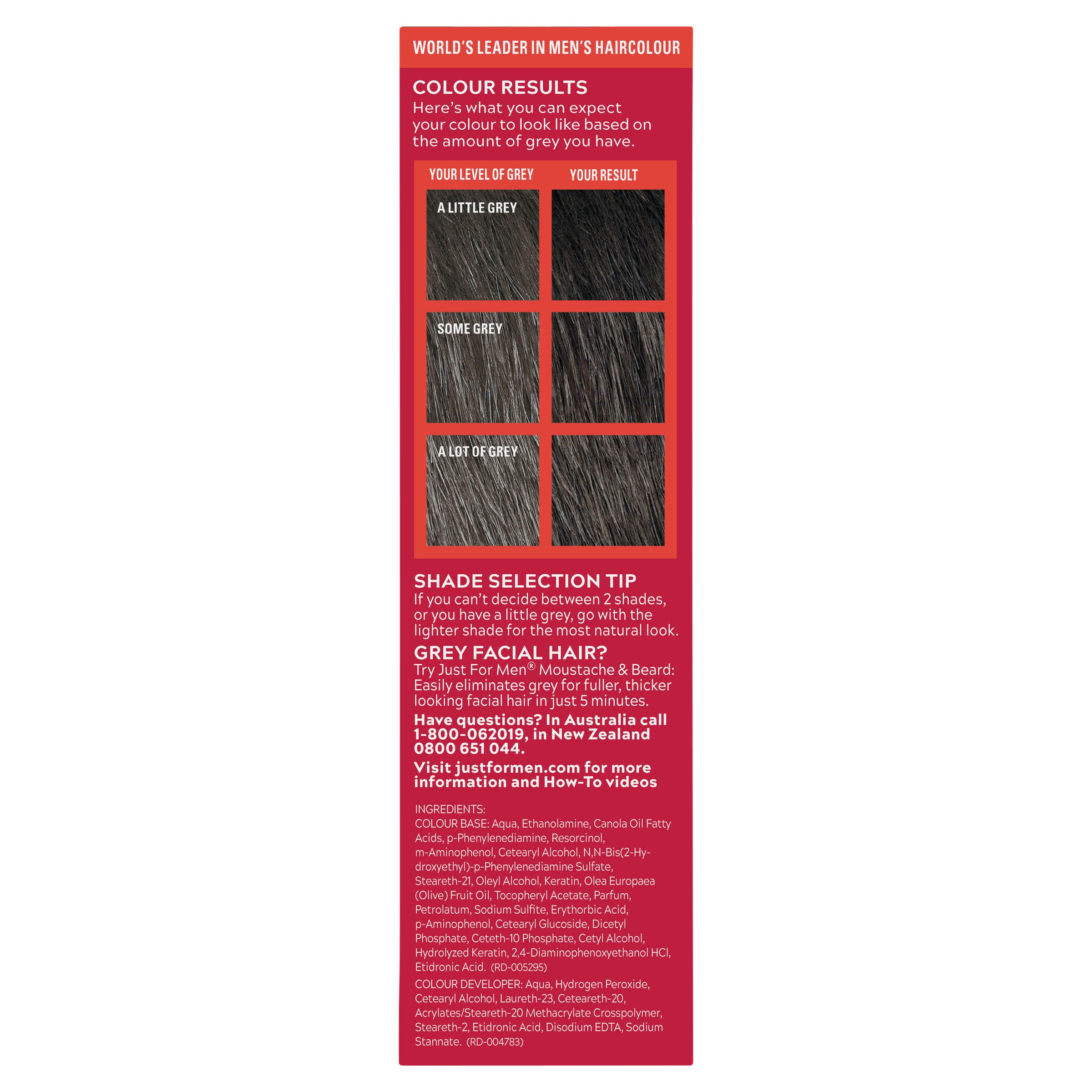 Just For Men Shampoo-In Haircolour Natural Light Brown 1 pack - Image 3