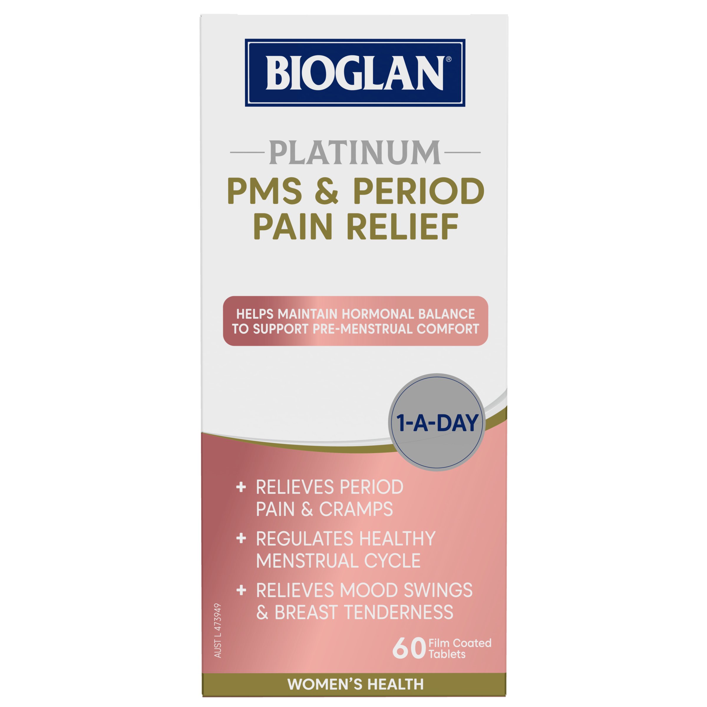 Bioglan PMS & Period Pain Relief 60 capsules - Image 1