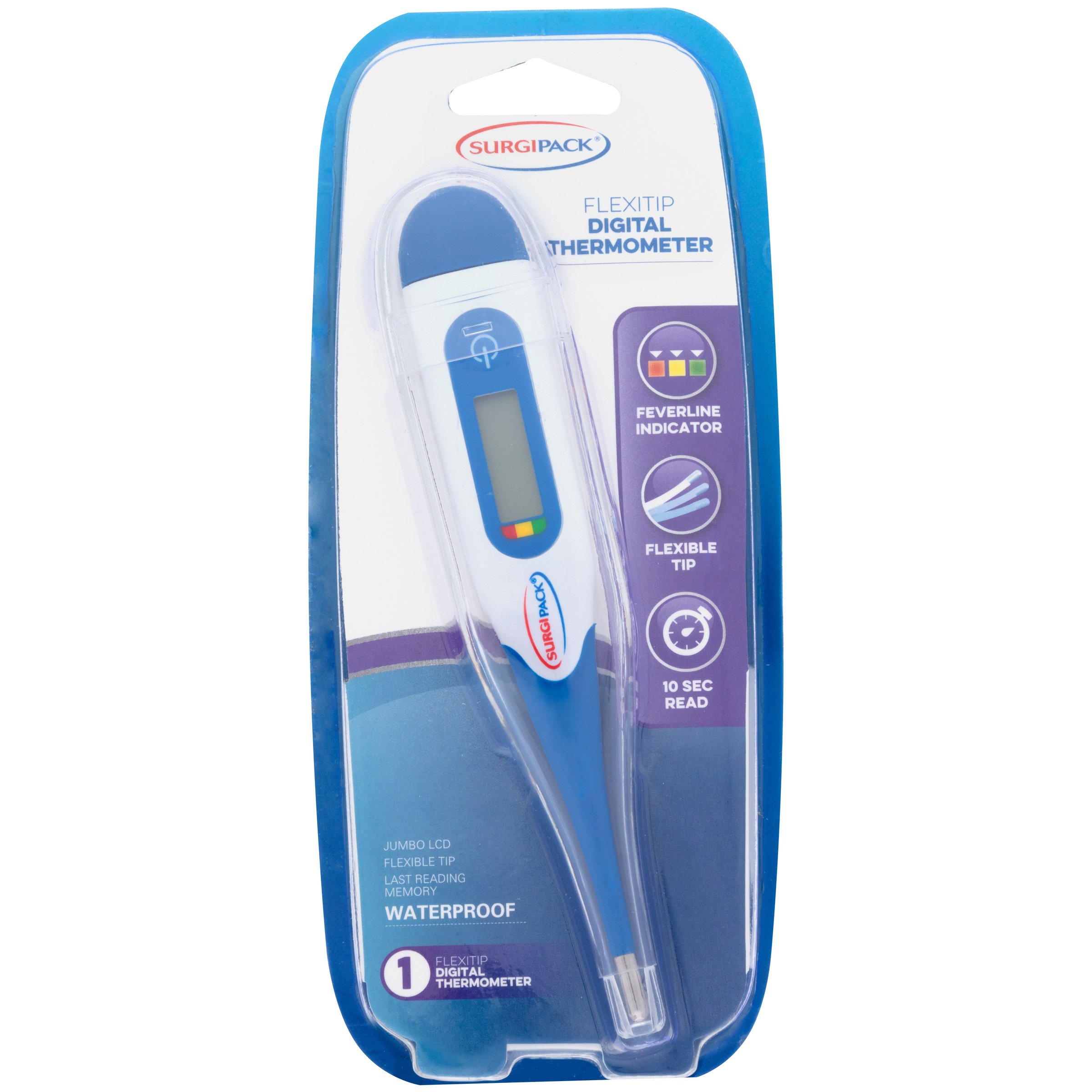 Surgi Pack Flexitip Digital Thermometer 1 each