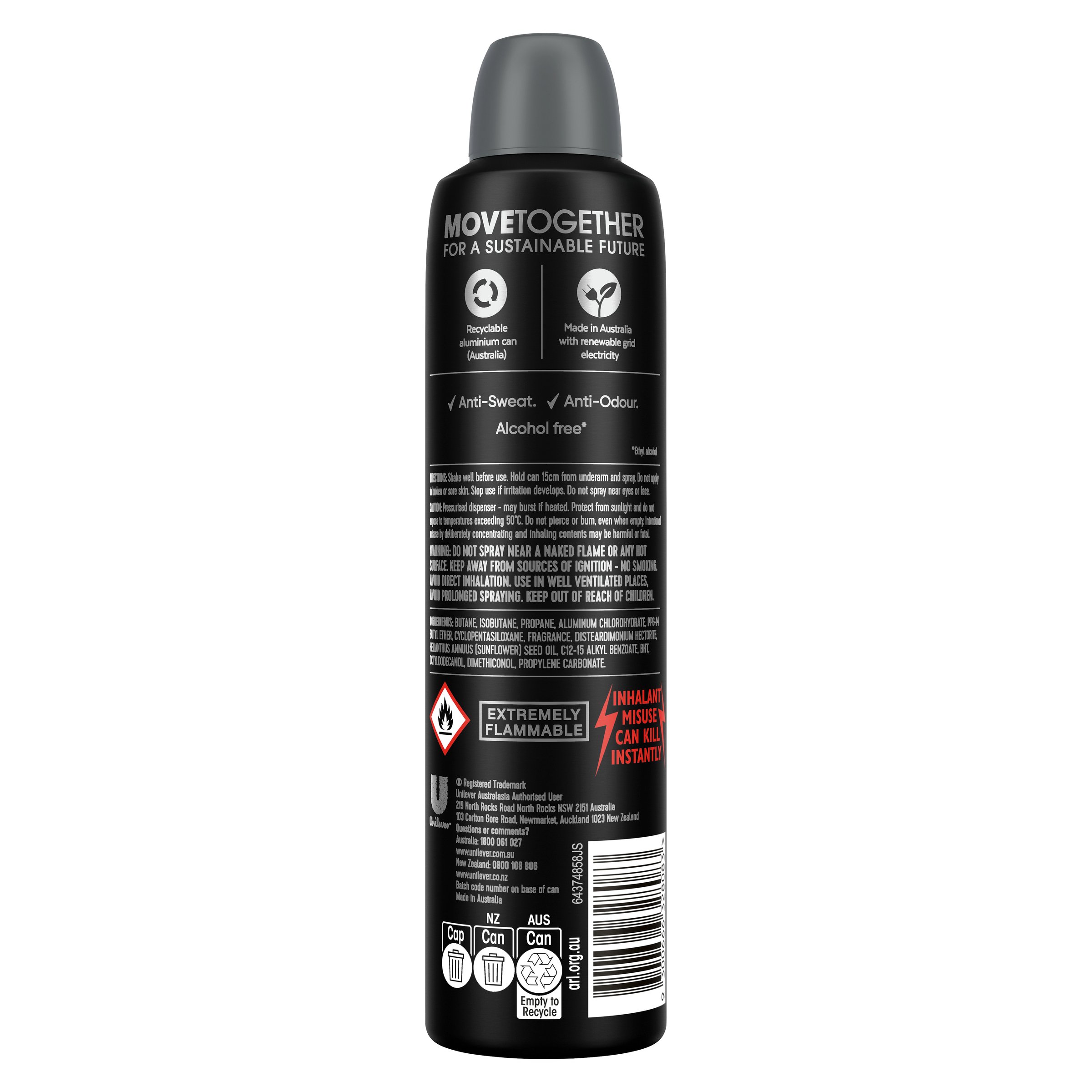 Rexona Men Original 48 Hour Antiperspirant Deodorant Spray 250ml - Image 2