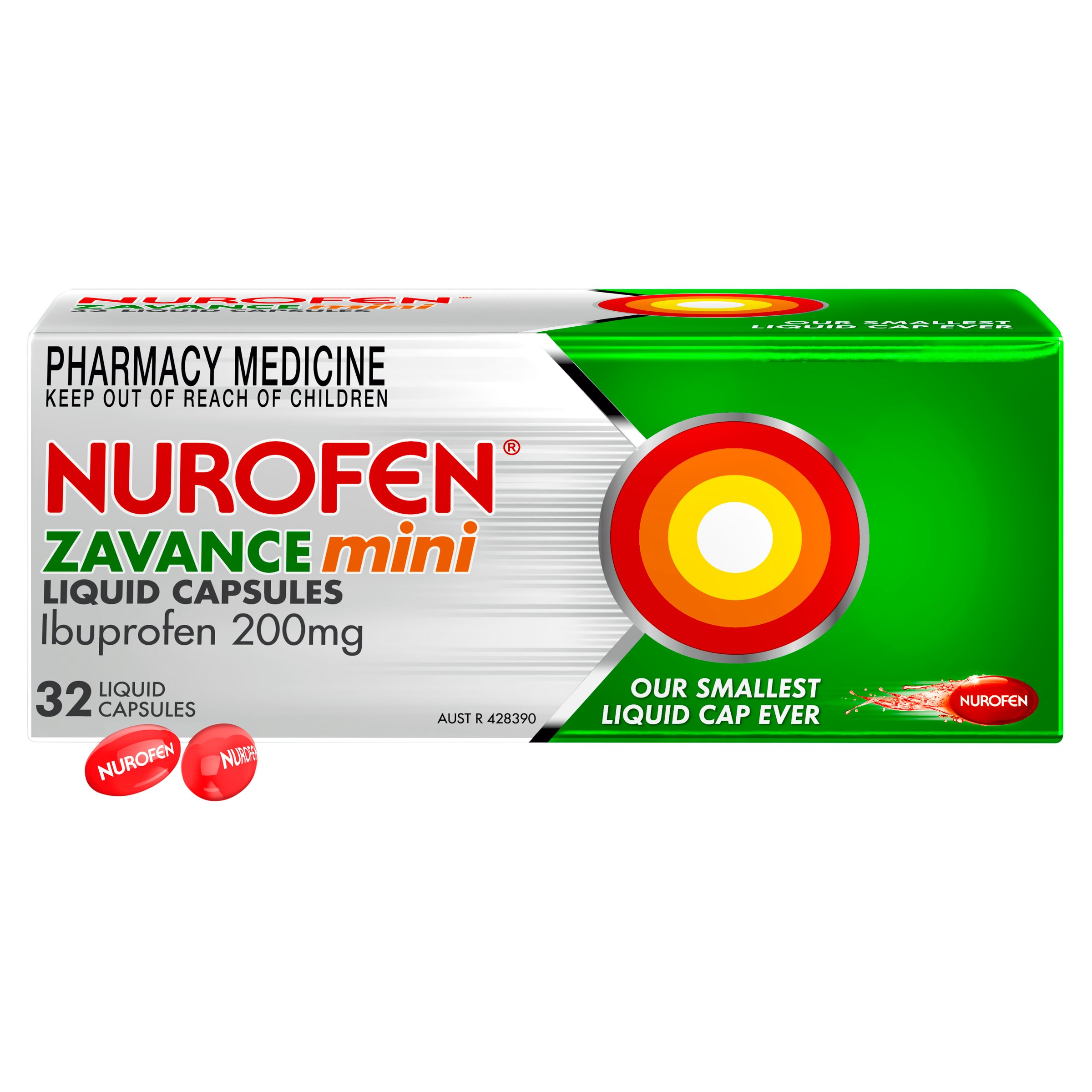 Nurofen Zavance Mini 32 liquid capsules - Image 11