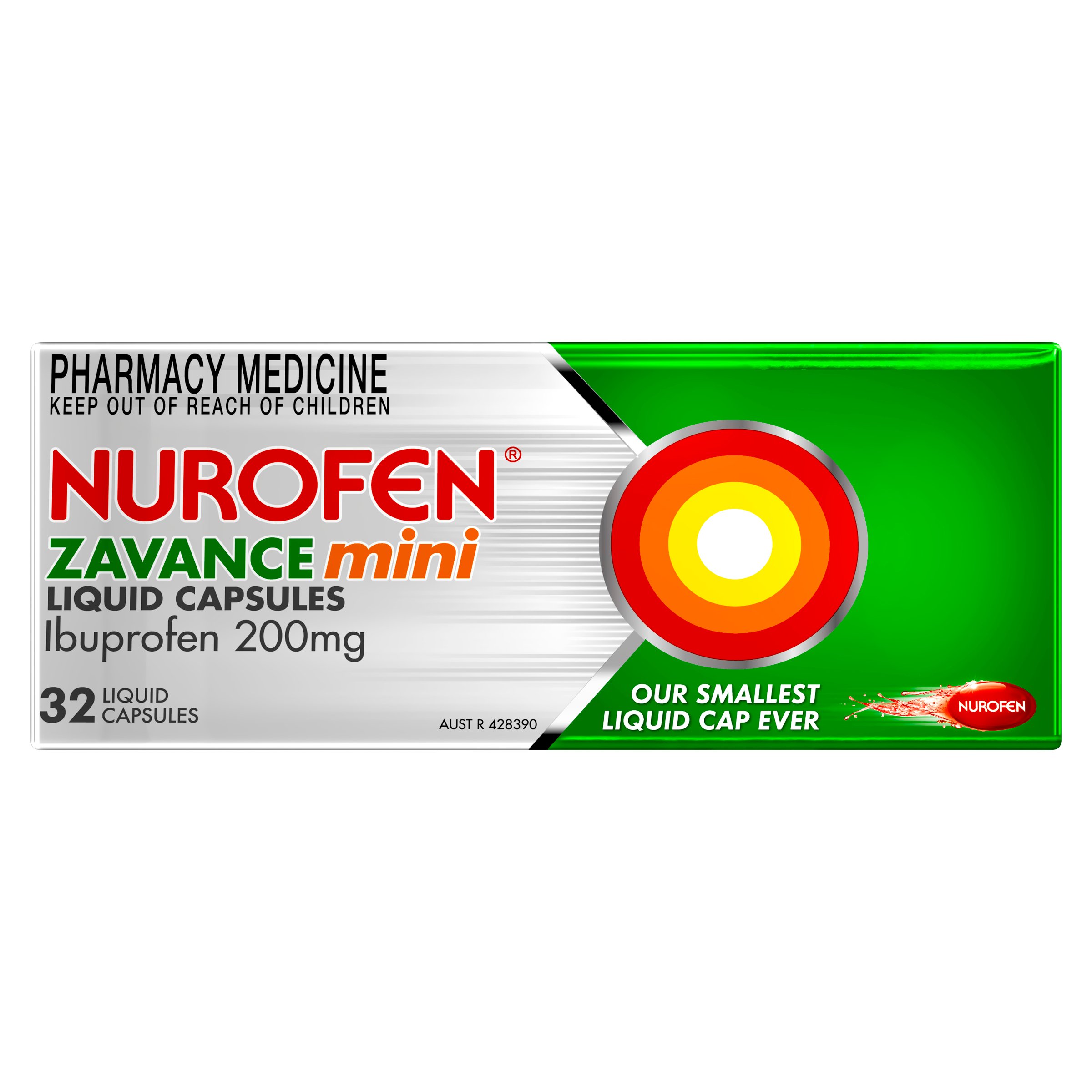 Nurofen Zavance Mini 32 liquid capsules - Image 1