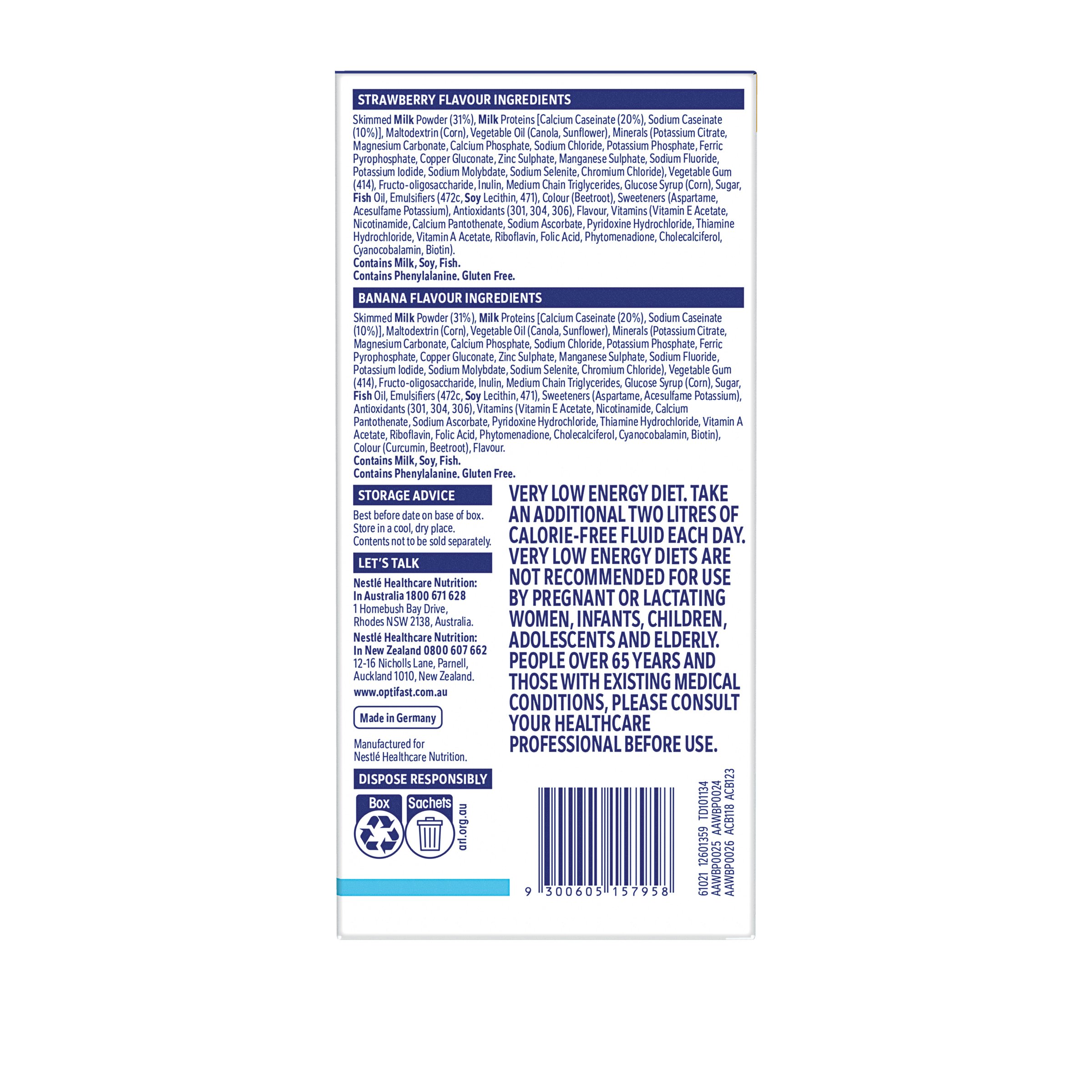 Optifast VLCD Shake Assorted 53g - 5 pack - Image 3