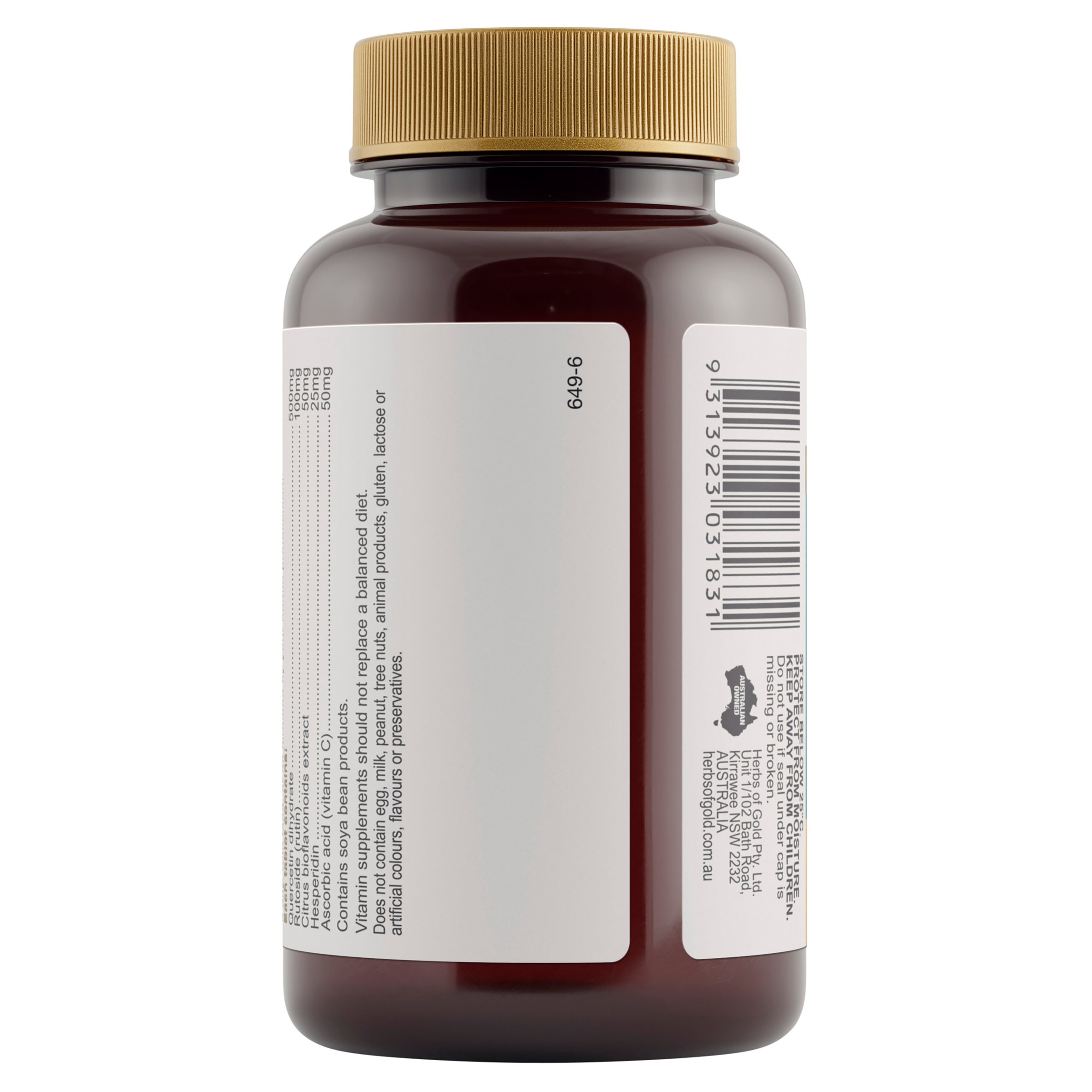 Herbs of Gold Quercetin Complex 60 tablets - Image 3