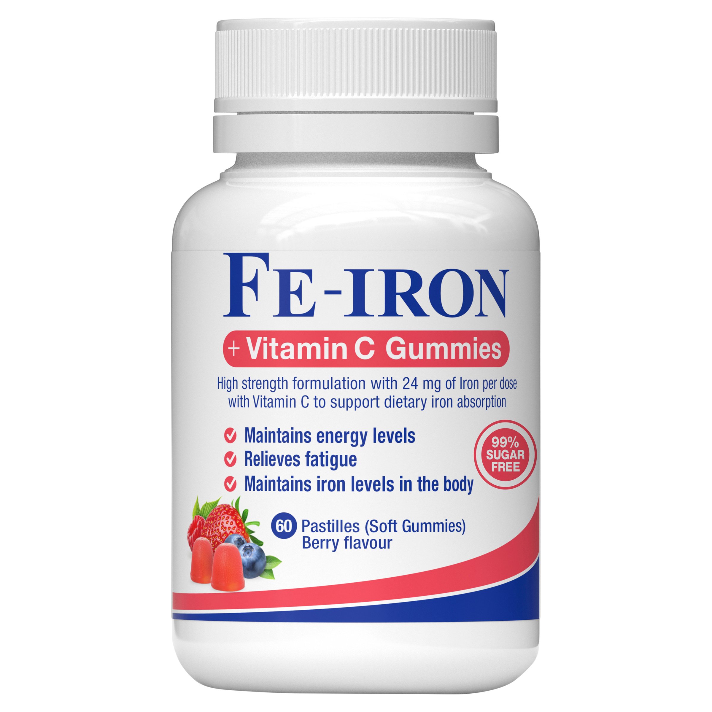 Fe-Iron + Vitamin C 60 gummies