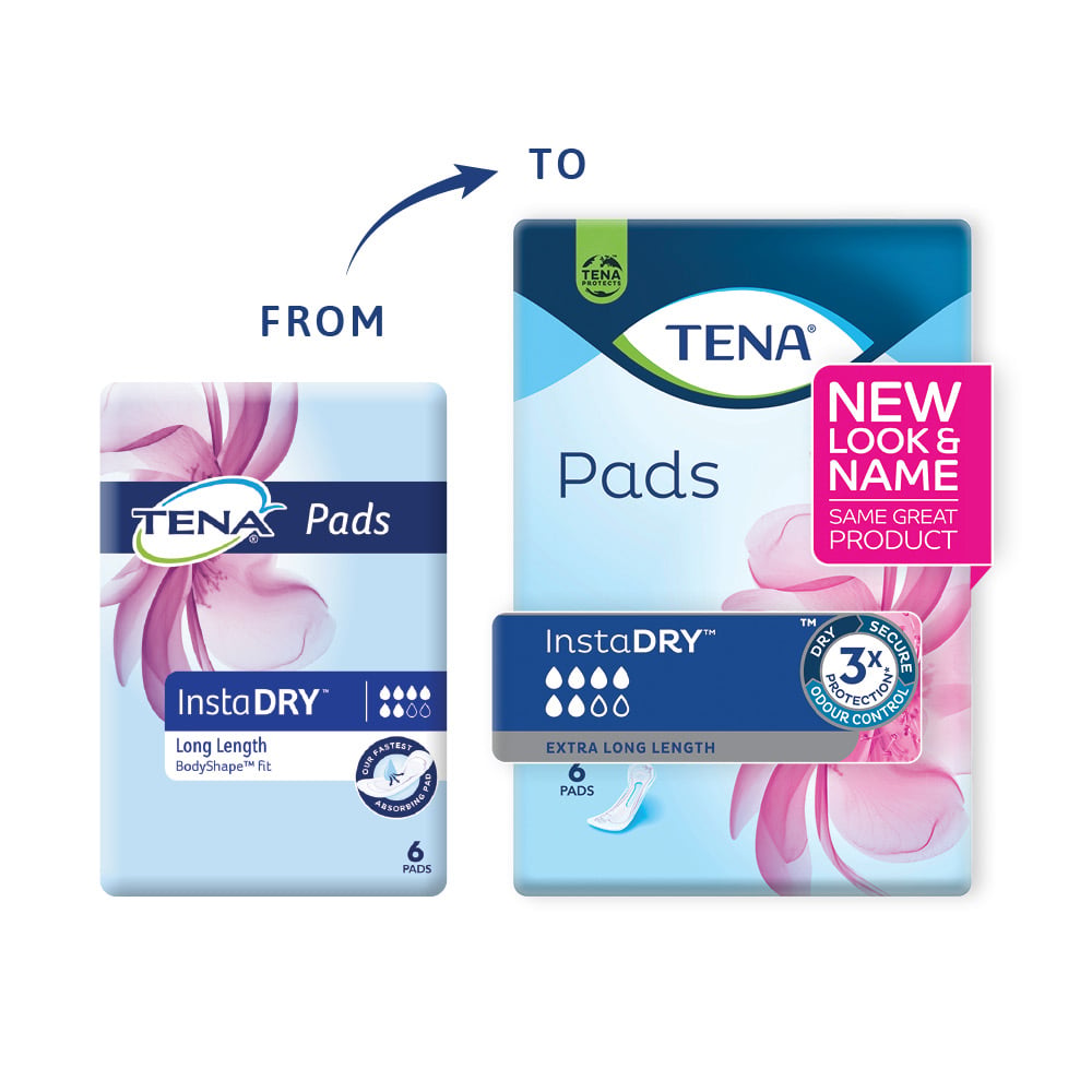 Tena Pads InstaDry Extra Long Length 6 pack - Image 7