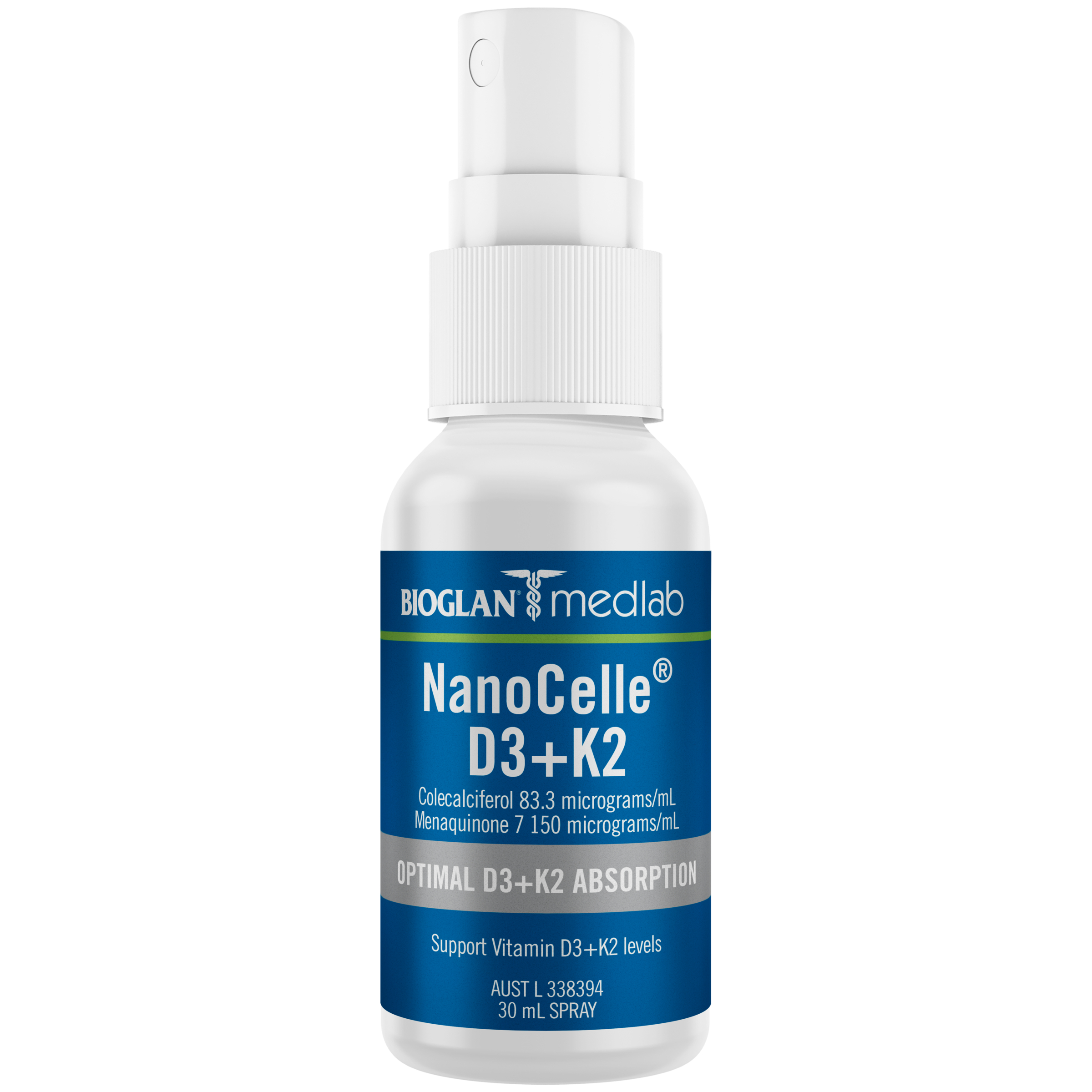 Bioglan Medlab NanoCelle D3 + K2 - 30ml - Image 2