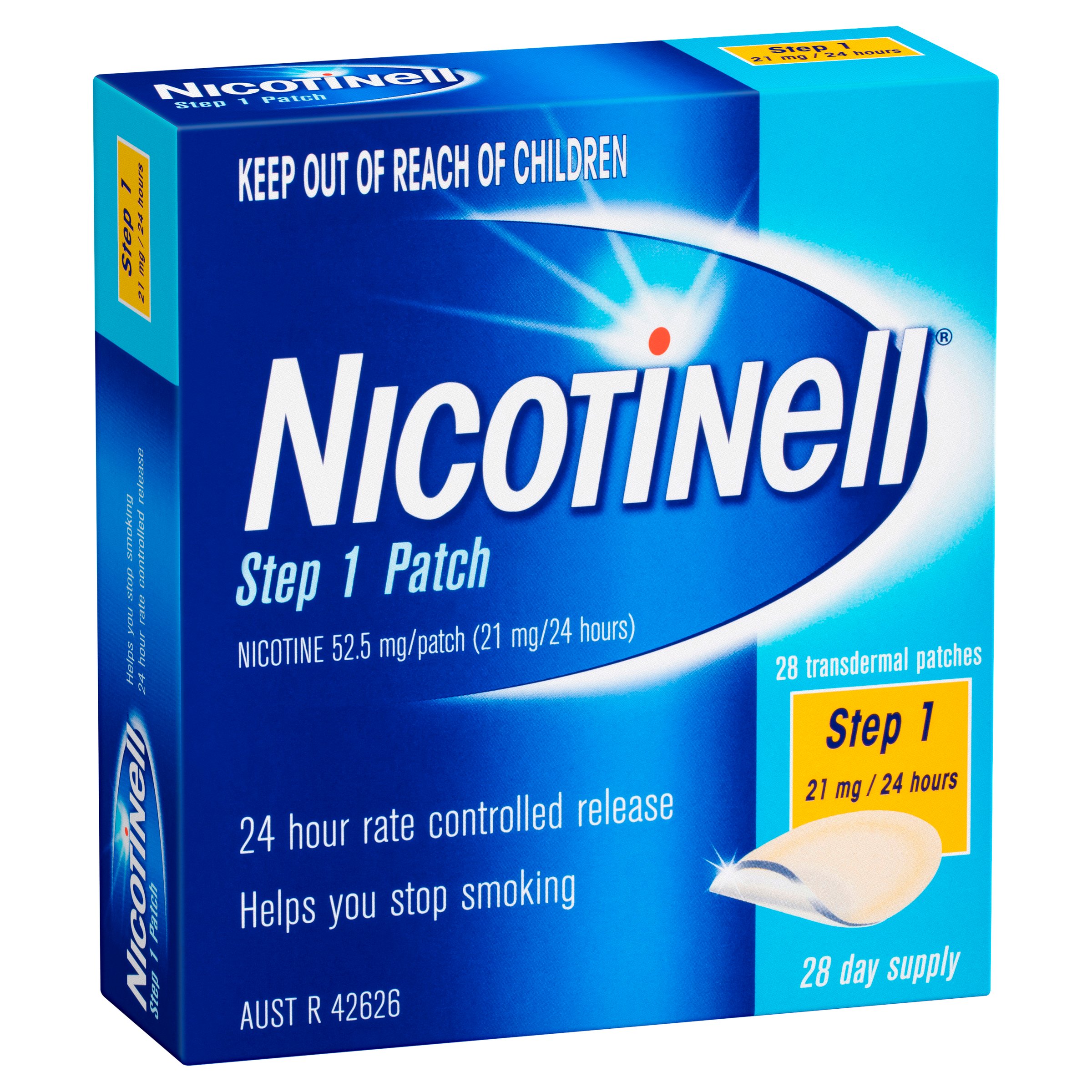 Nicotinell 24 Hour Patches 21mg Step 1 - 28 patches - Image 6