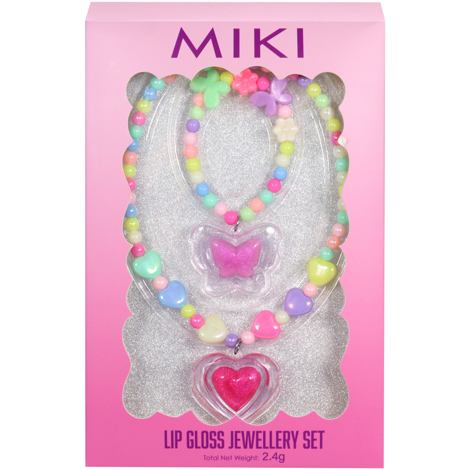 Miki Lip Gloss Jewellery Set 2 piece