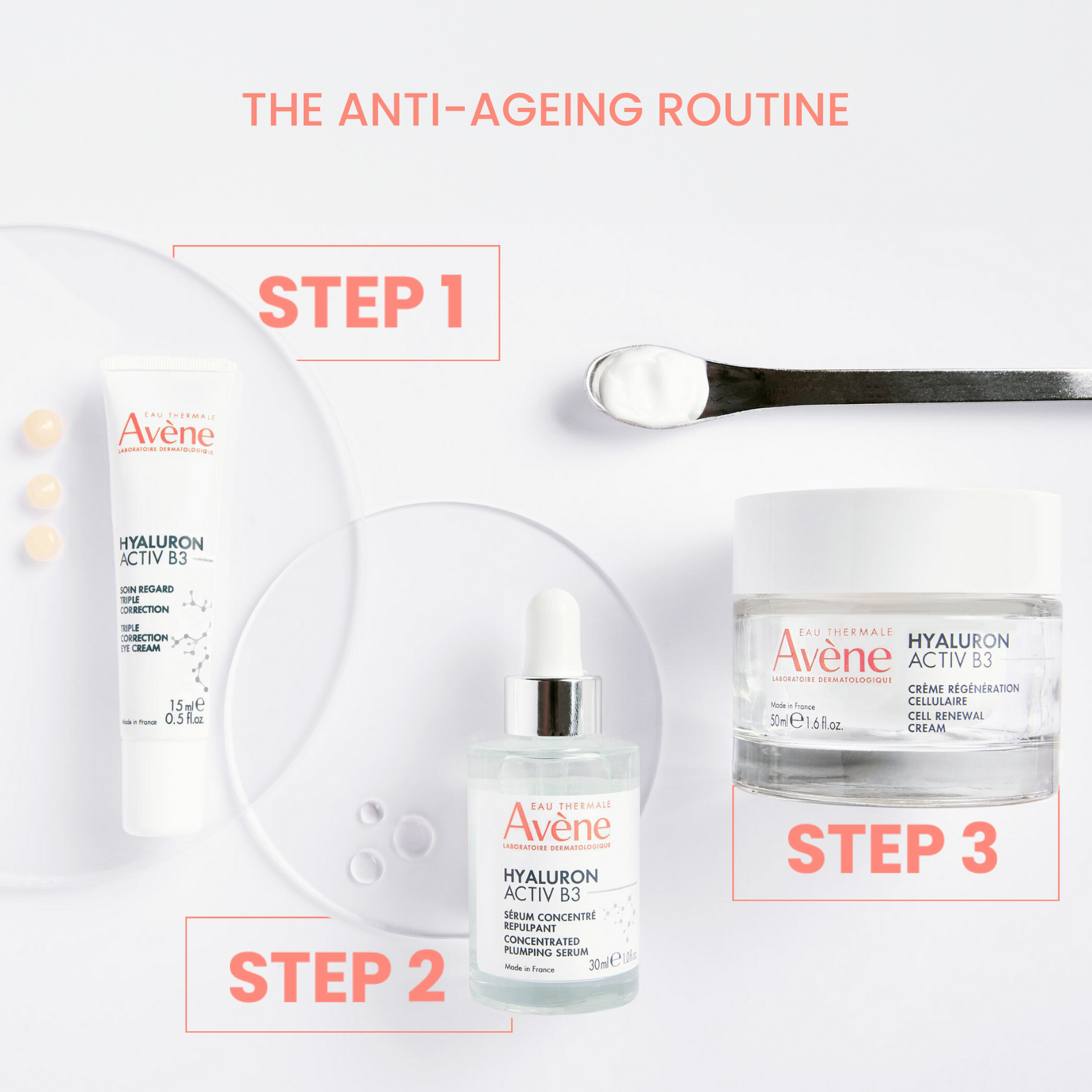 Avene Hyaluron Activ B3 Triple Correction Eye Cream 15ml - Image 3