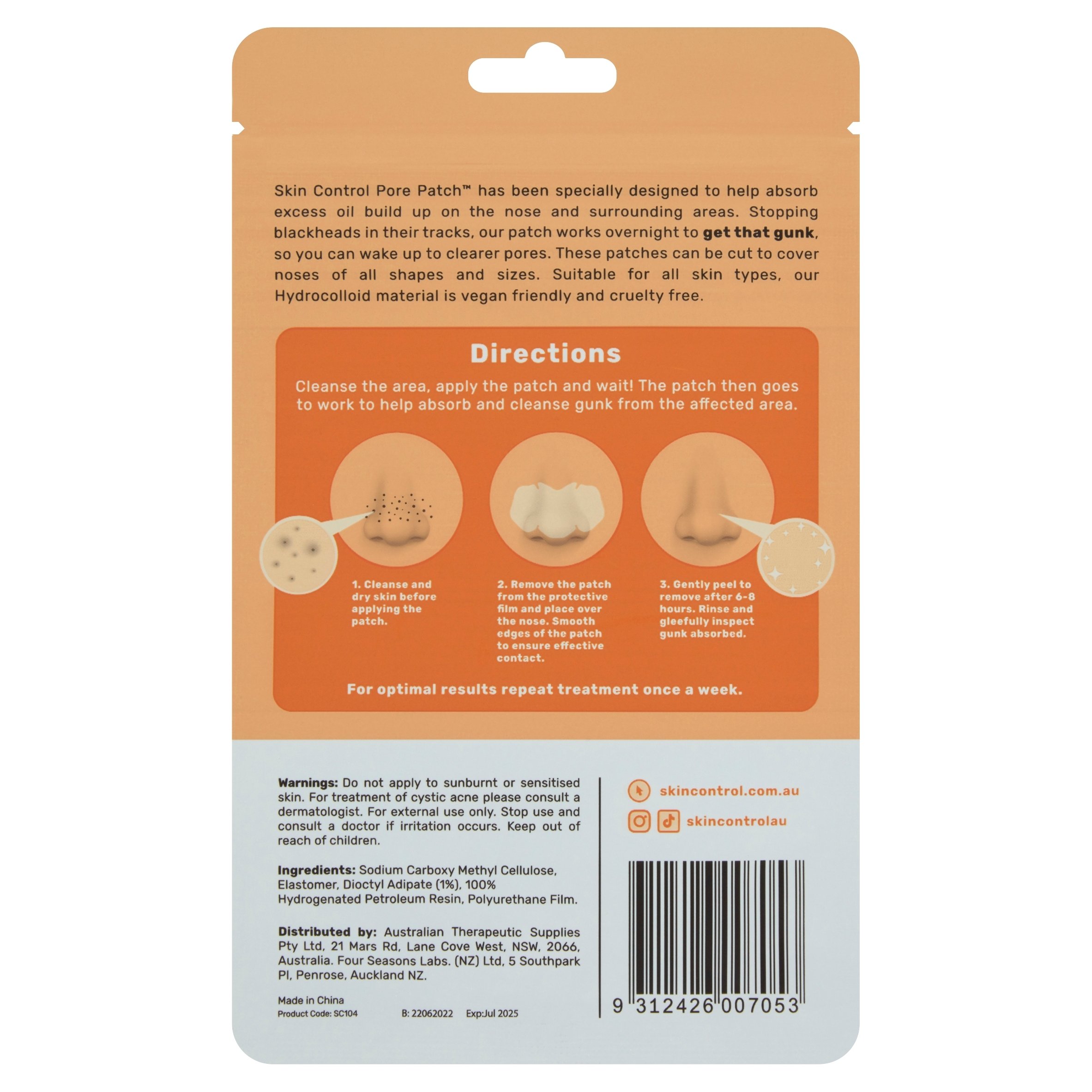 Skin Control Pore Patch 6 patches - Image 2
