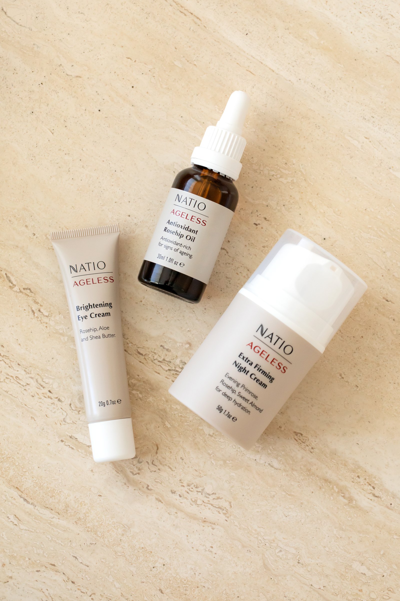 Natio Ageless Antioxidant Rosehip Oil 30ml - Image 3