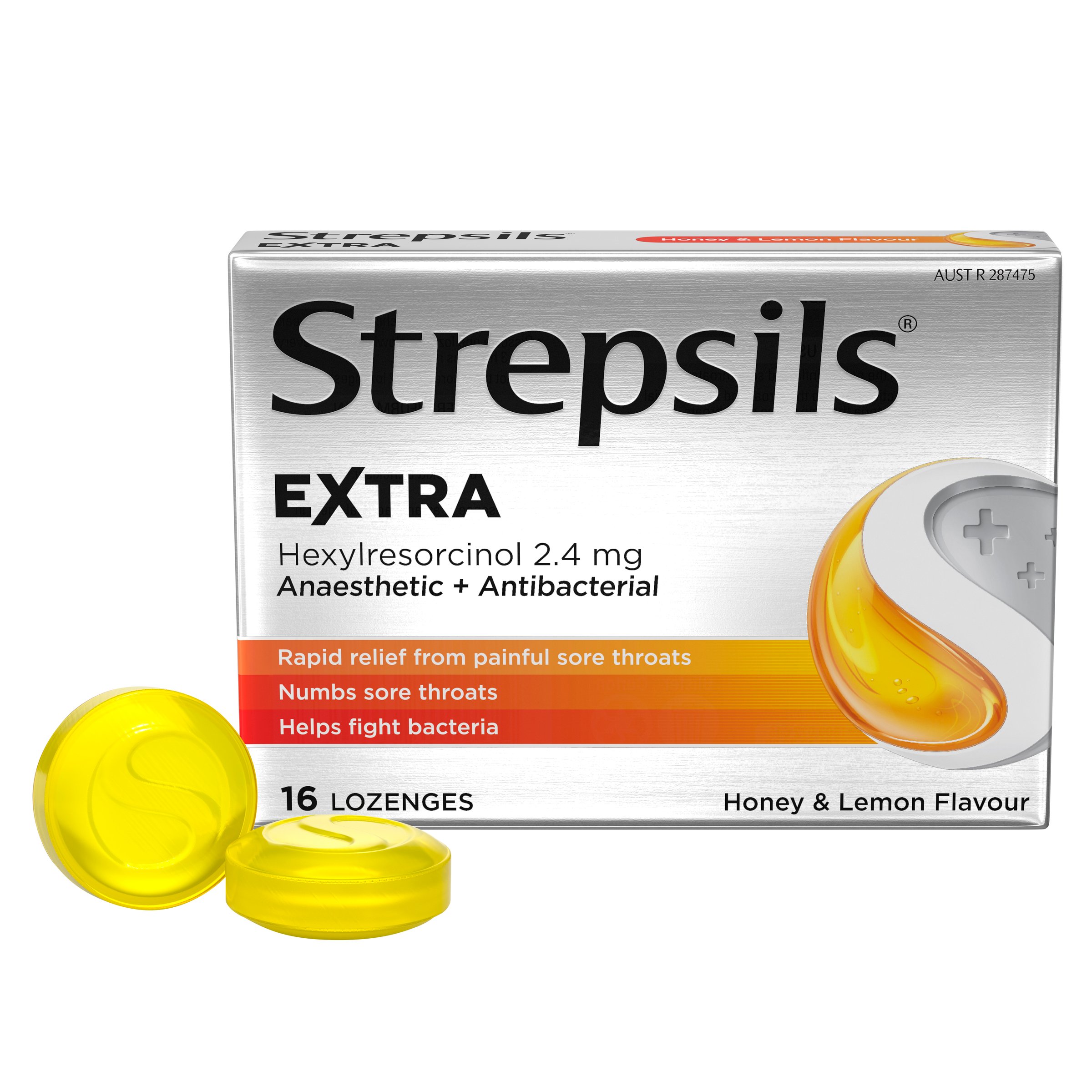 Strepsils Extra Honey & Lemon Throat 16 lozenges - Image 6