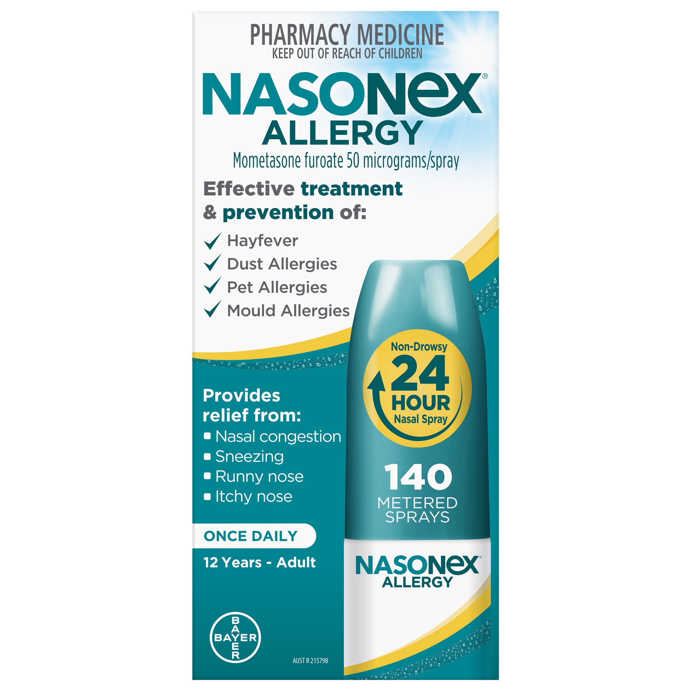 Nasonex Allergy Spray 140 doses - Image 1