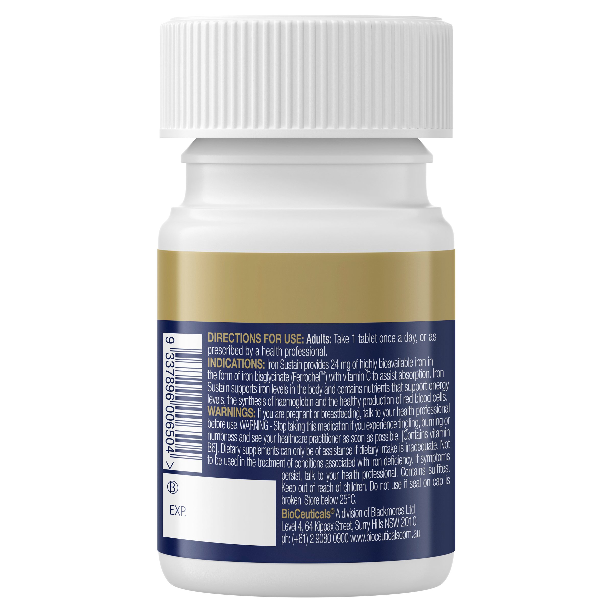 BioCeuticals Iron Sustain 30 tablets - Image 3