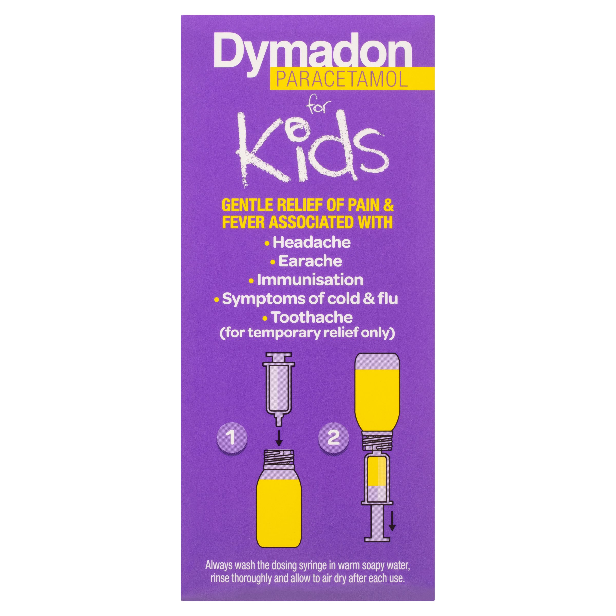 Dymadon Paracetamol for Kids 2-12 Years Strawberry 200ml - Image 3
