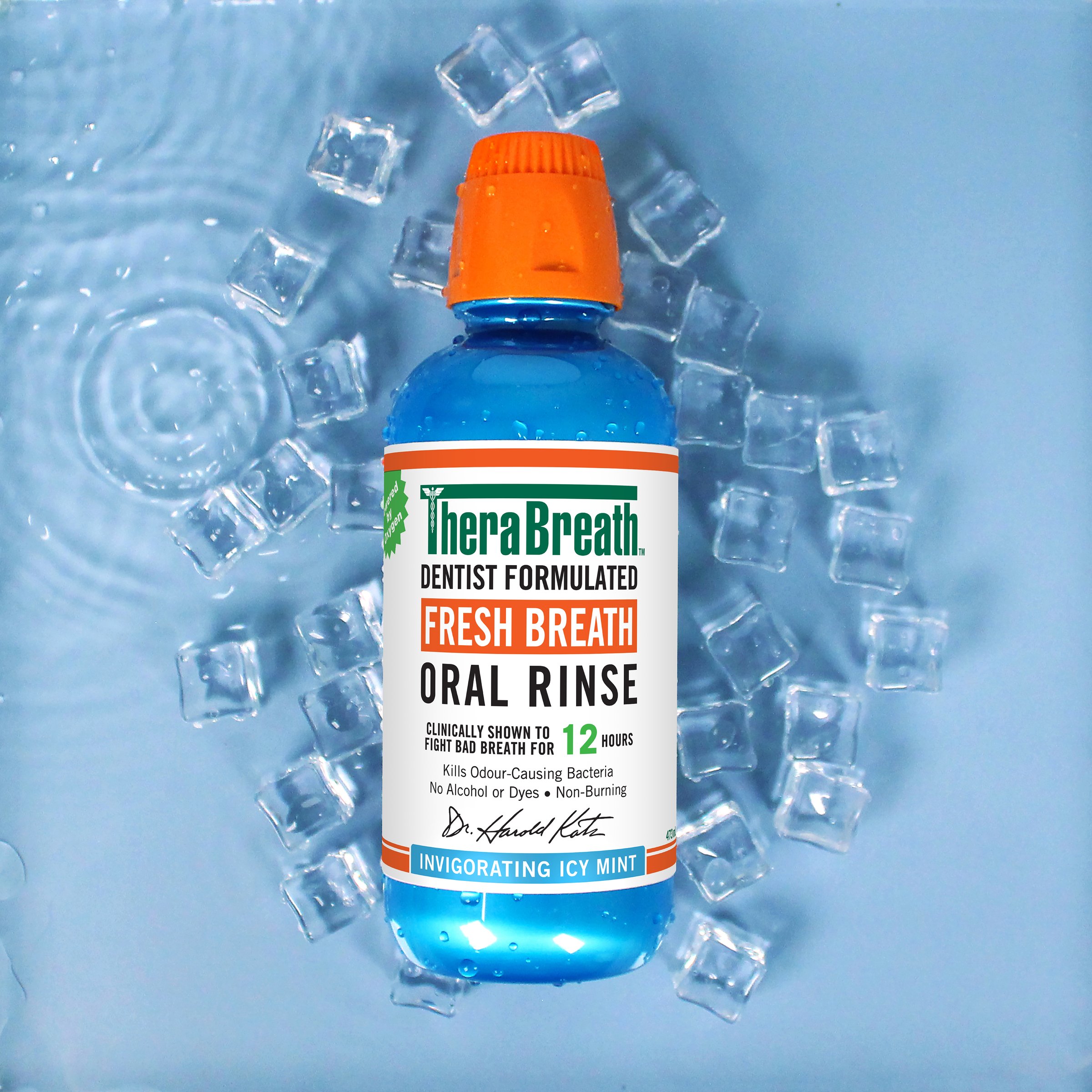 TheraBreath Oral Rinse Icy Mint 473ml - Image 3