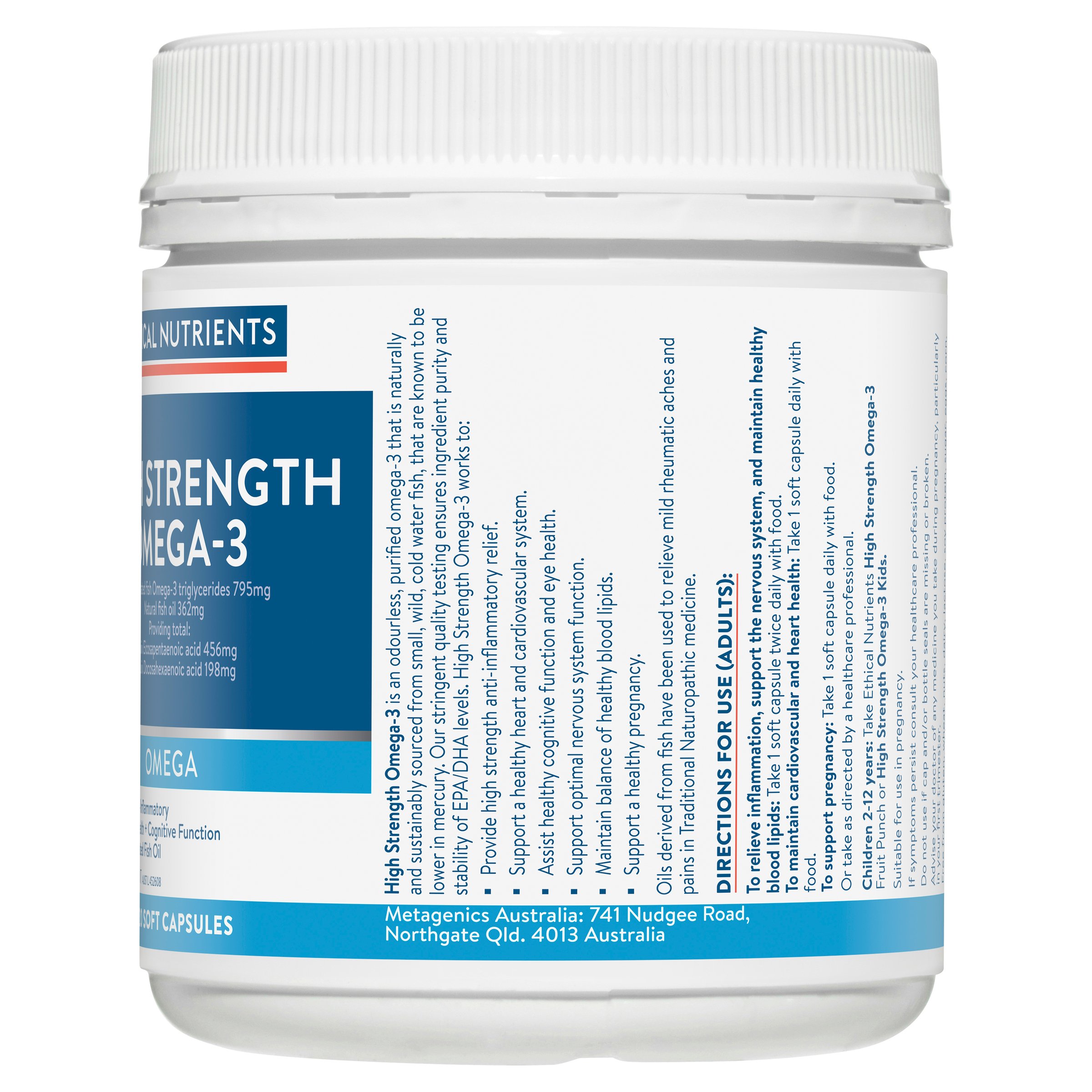 Ethical Nutrients High Strength Omega-3 120 Capsules - Image 4