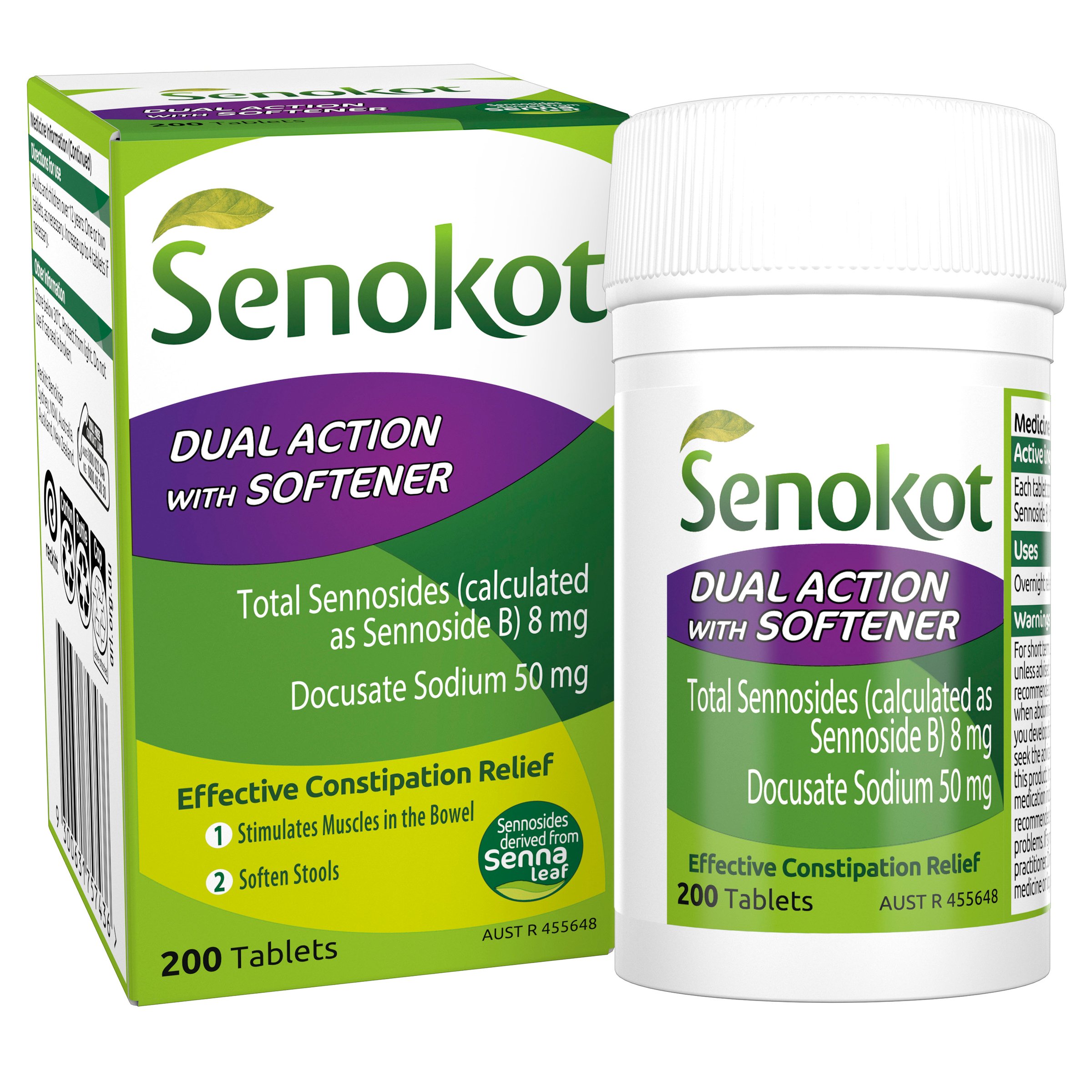 Senokot Dual Action Tablets 200 tablets - Image 9