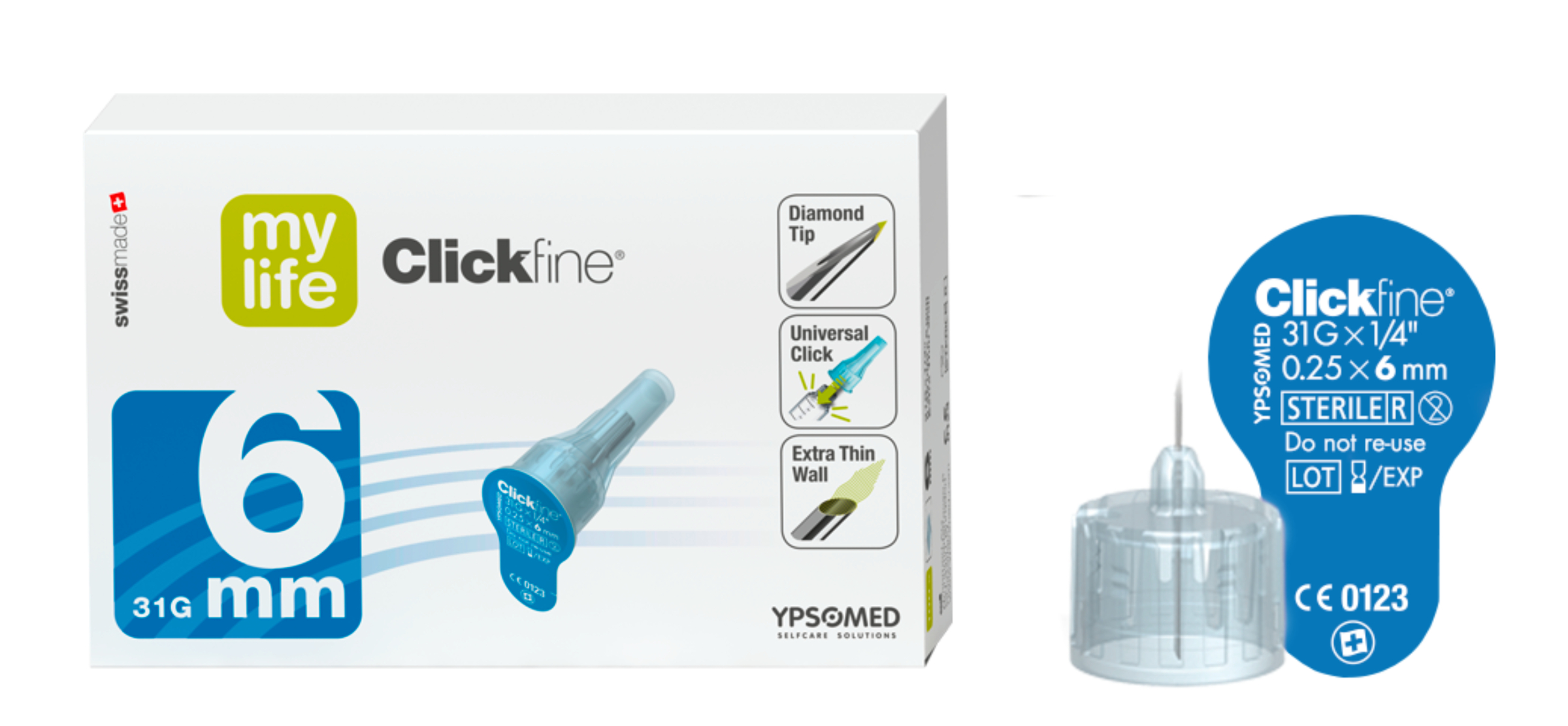 mylife Clickfine Pen Needle 31G x 6mm 100