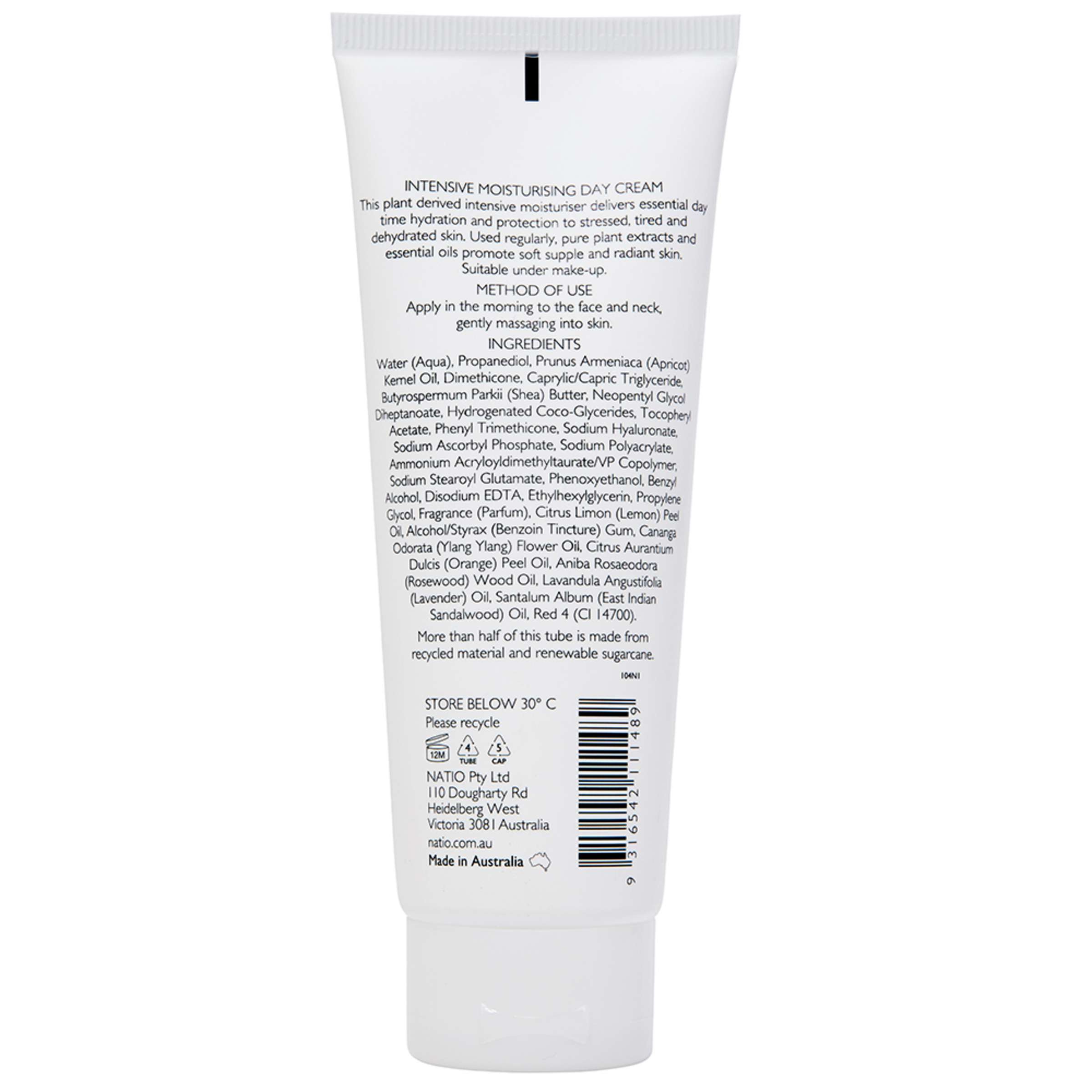 Natio Intensive Moisturising Day Cream 100g - Image 2