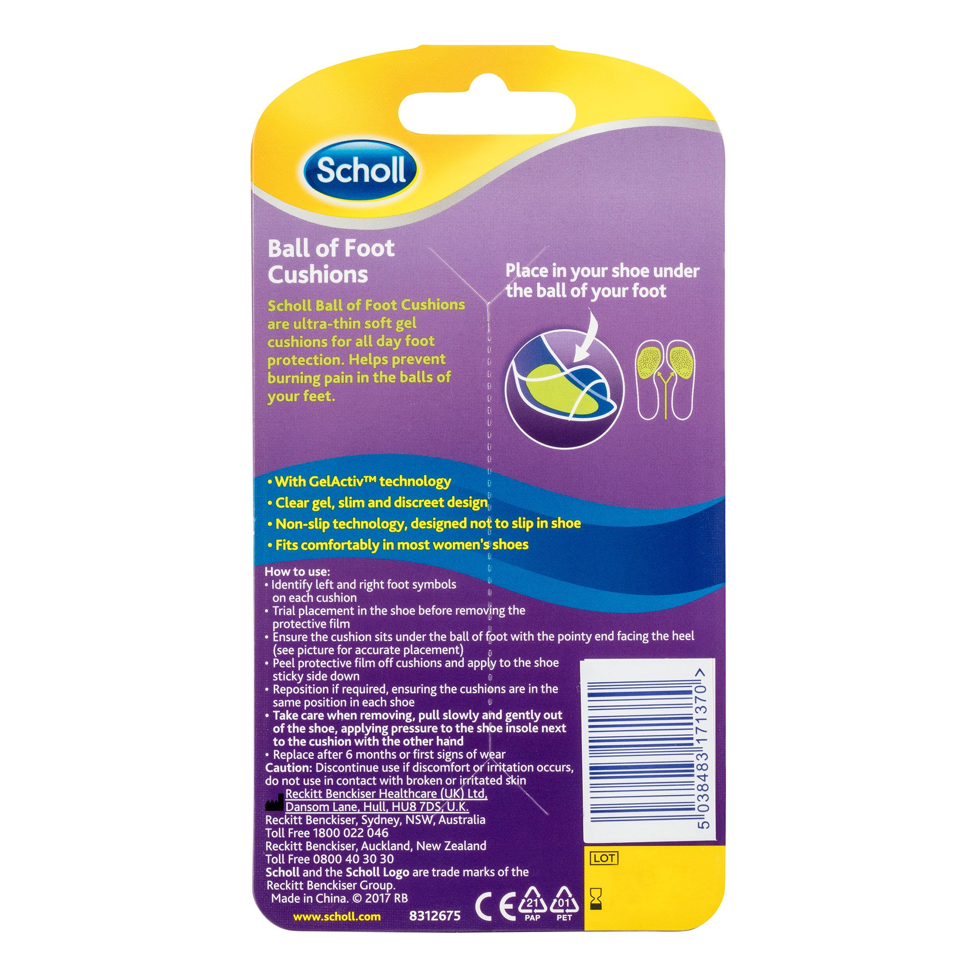 Scholl Party Feet Gel Cushions 1 pair - Image 2