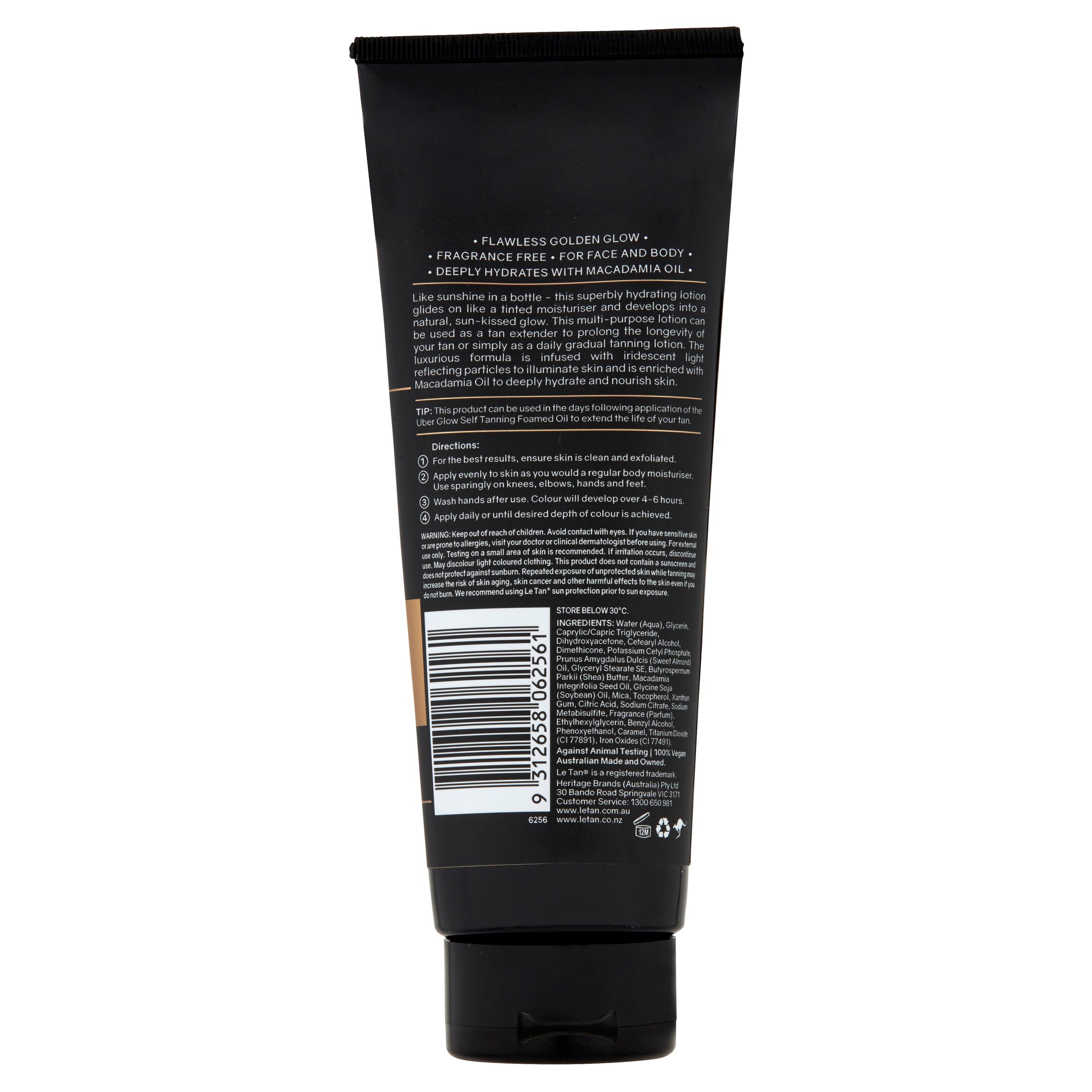 Le Tan Gold Glow Gradual Self Tanning Lotion 250ml - Image 2