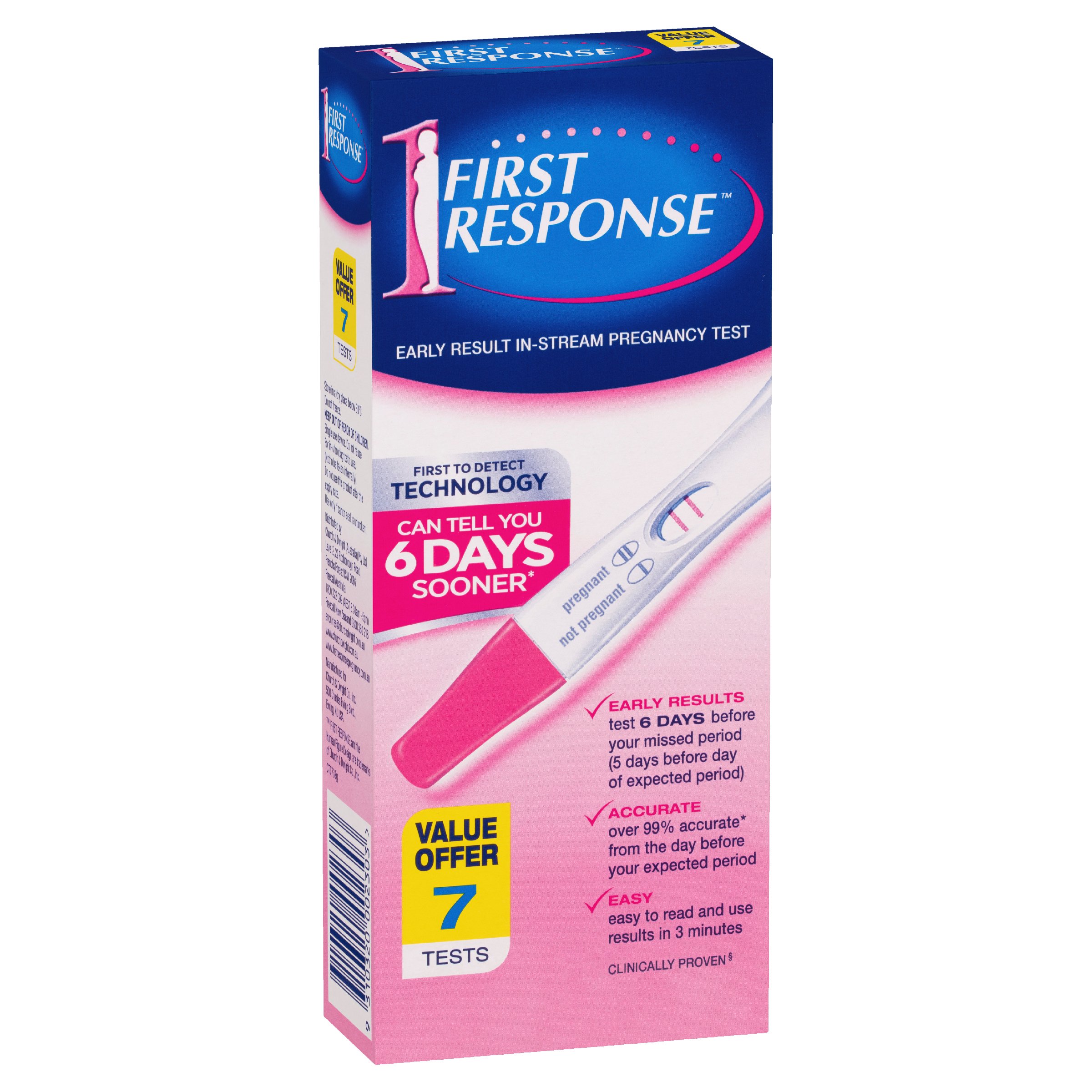 First Response Pregnancy Test 6 Plus 1 Instream Value Pack 1 each - Image 10