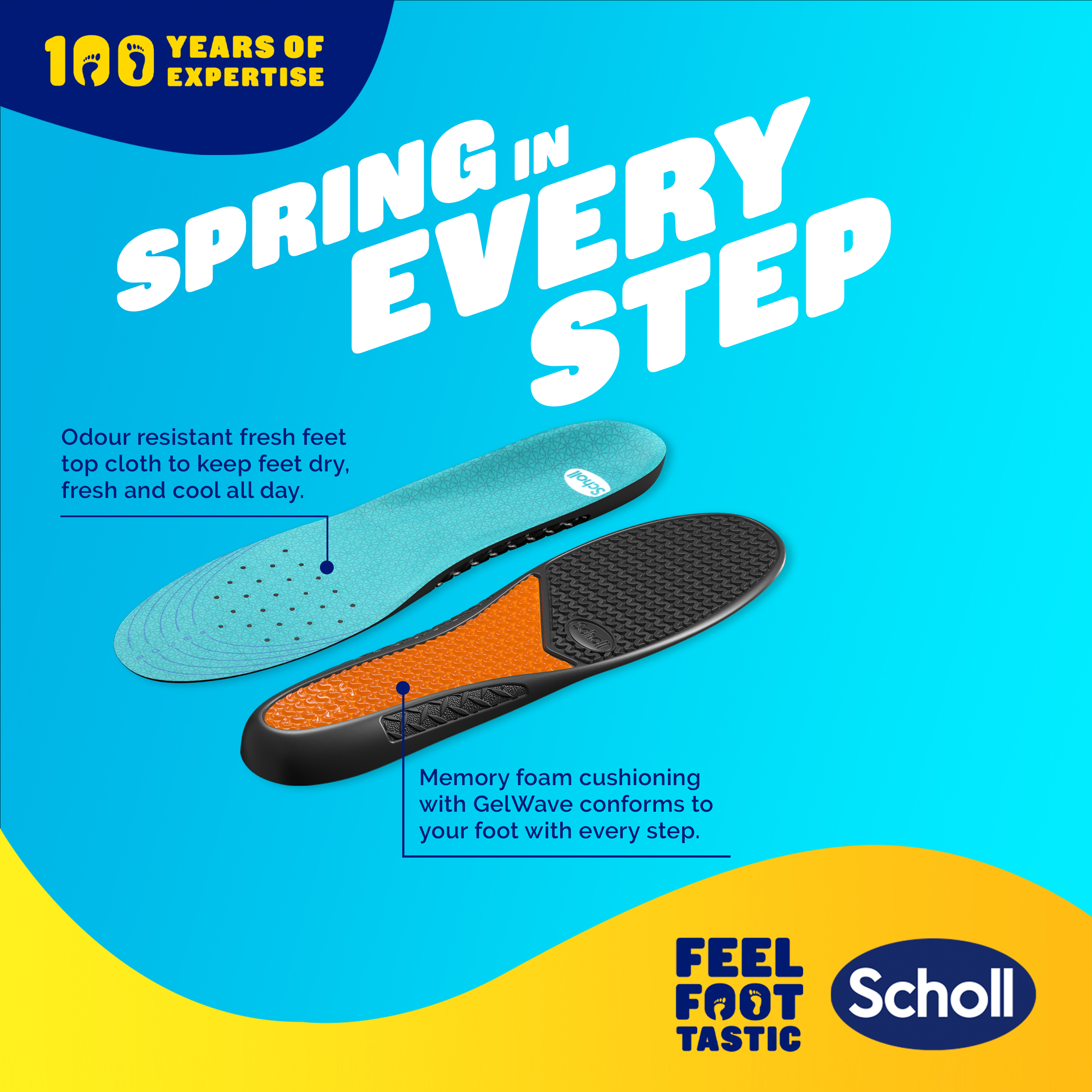 Dr.Scholl's Gel Activ Insole Work & Boot Large 1 each - Image 4
