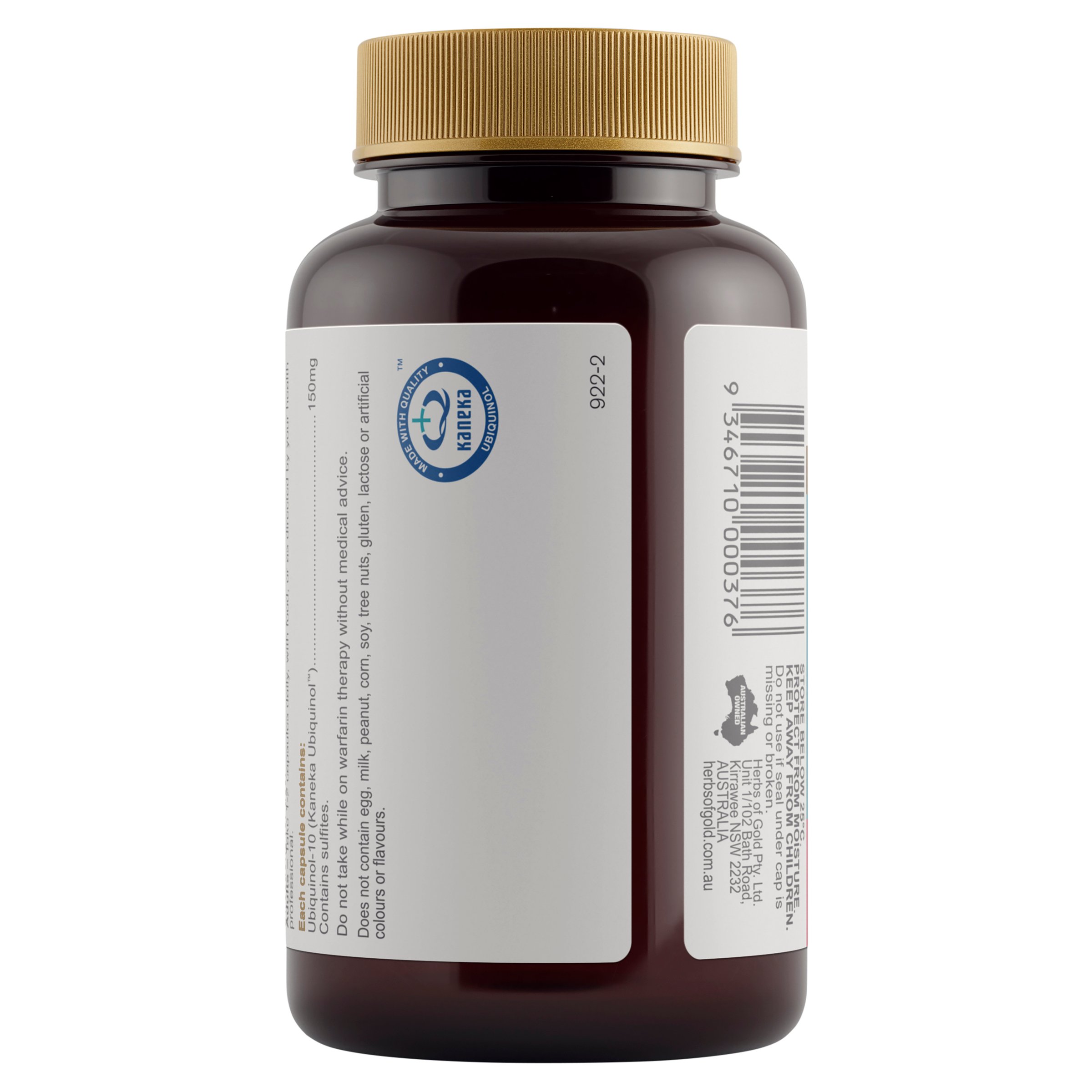 Herbs of Gold Ubiquinol 150mg - 60 capsules - Image 3