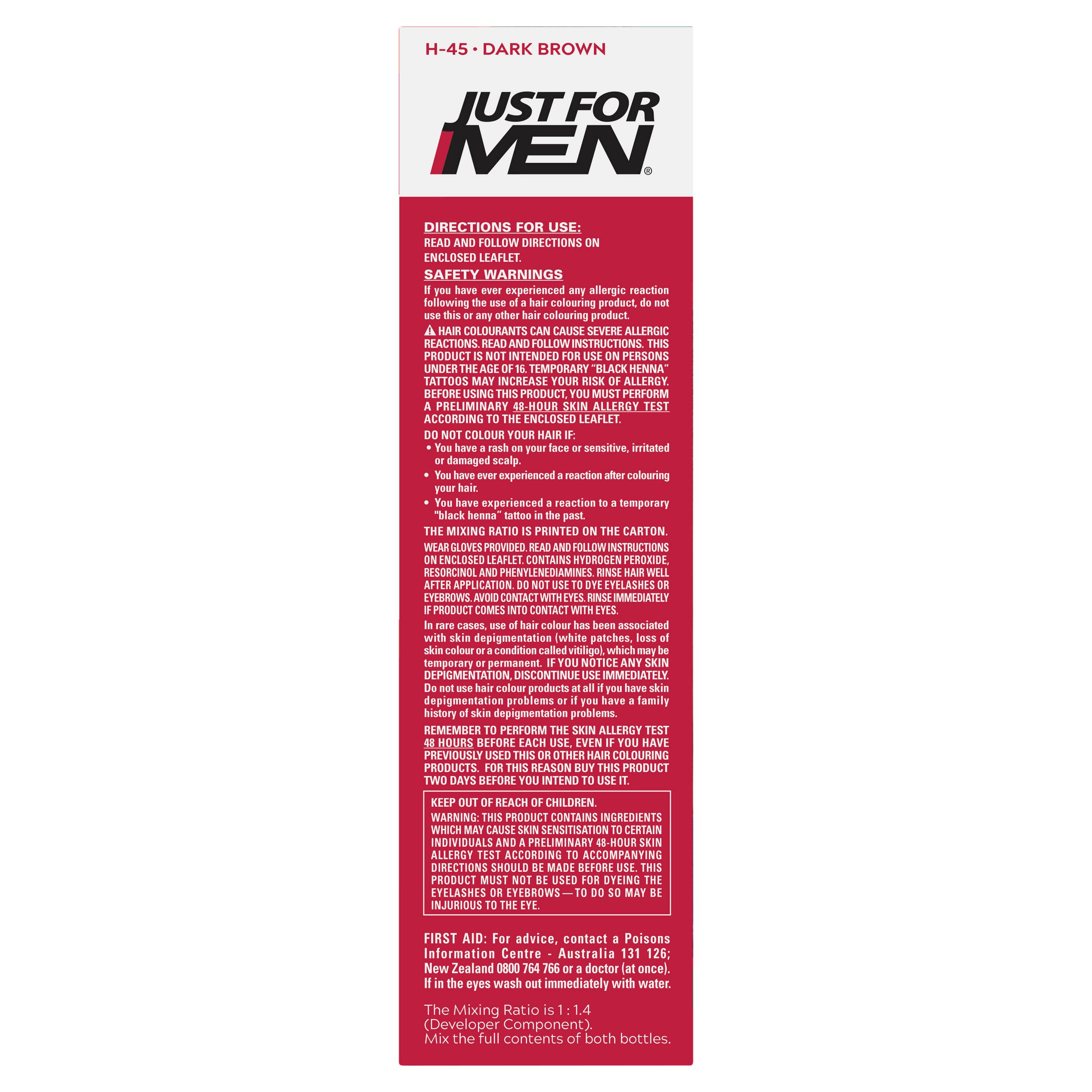 Just For Men Shampoo-In Haircolour Dark Brown-Black 1 pack - Image 2