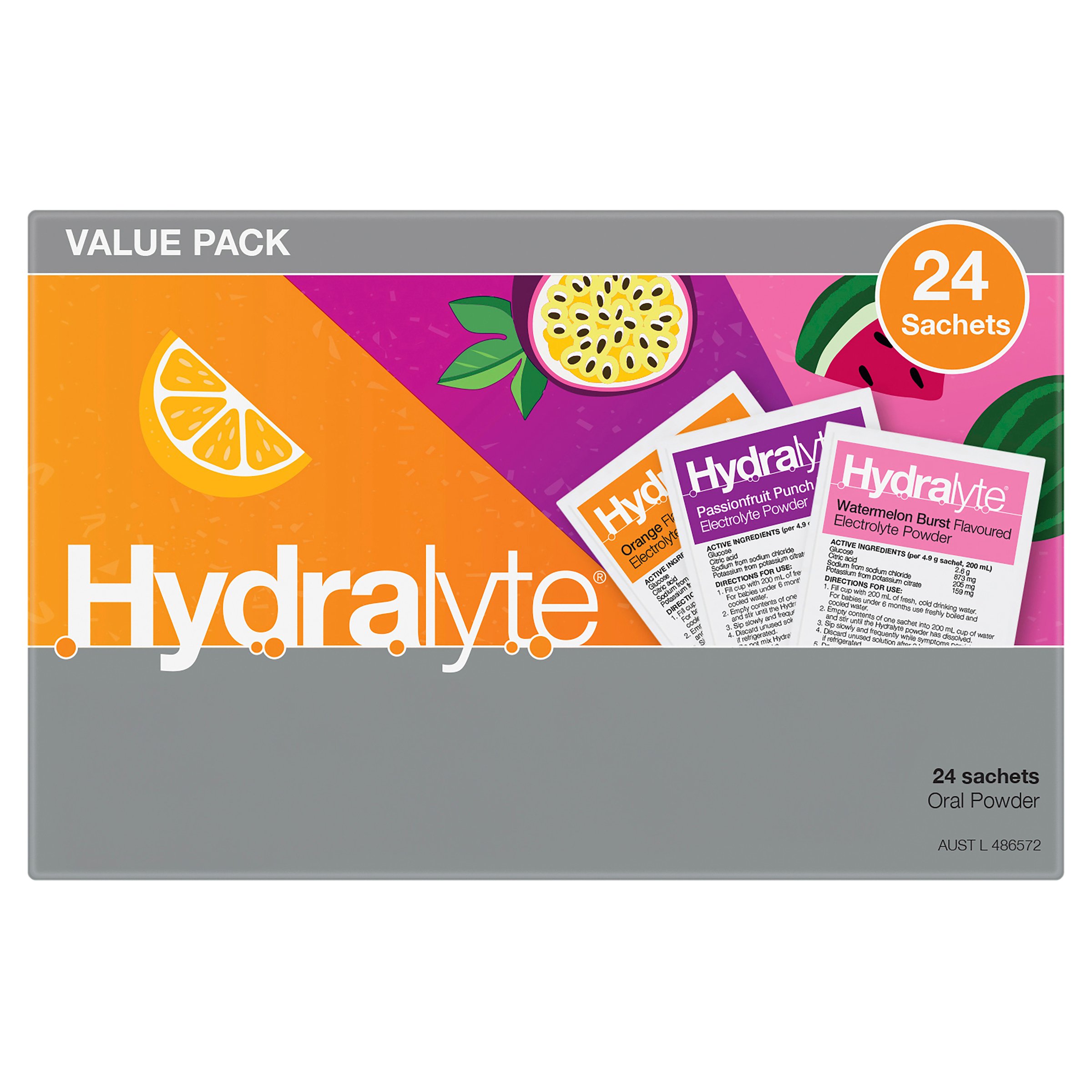 Hydralyte Electrolyte Powder Fruity Bliss 24 sachets - Image 13