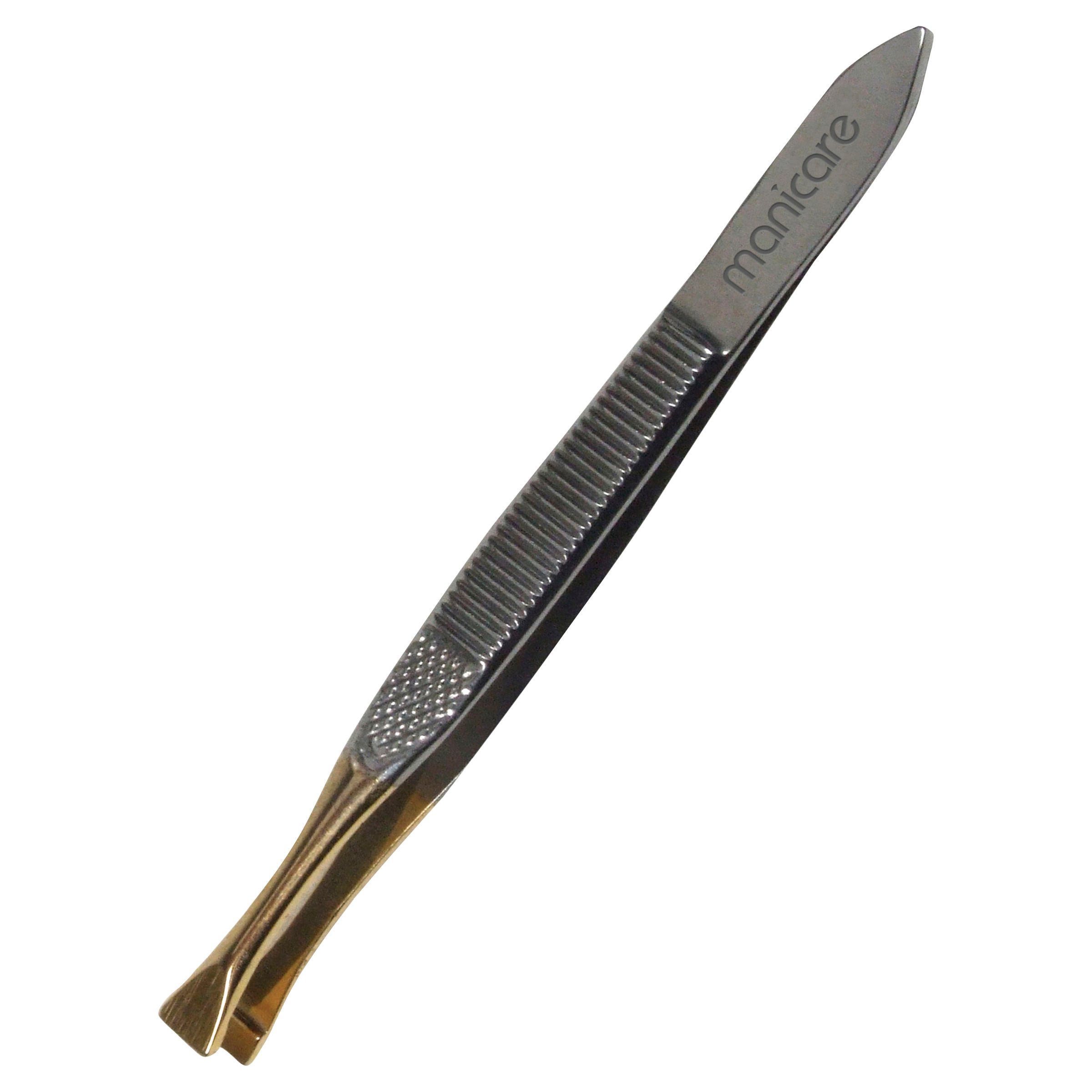 Manicare Flat Tweezers Gold Tipped 1 each - Image 3
