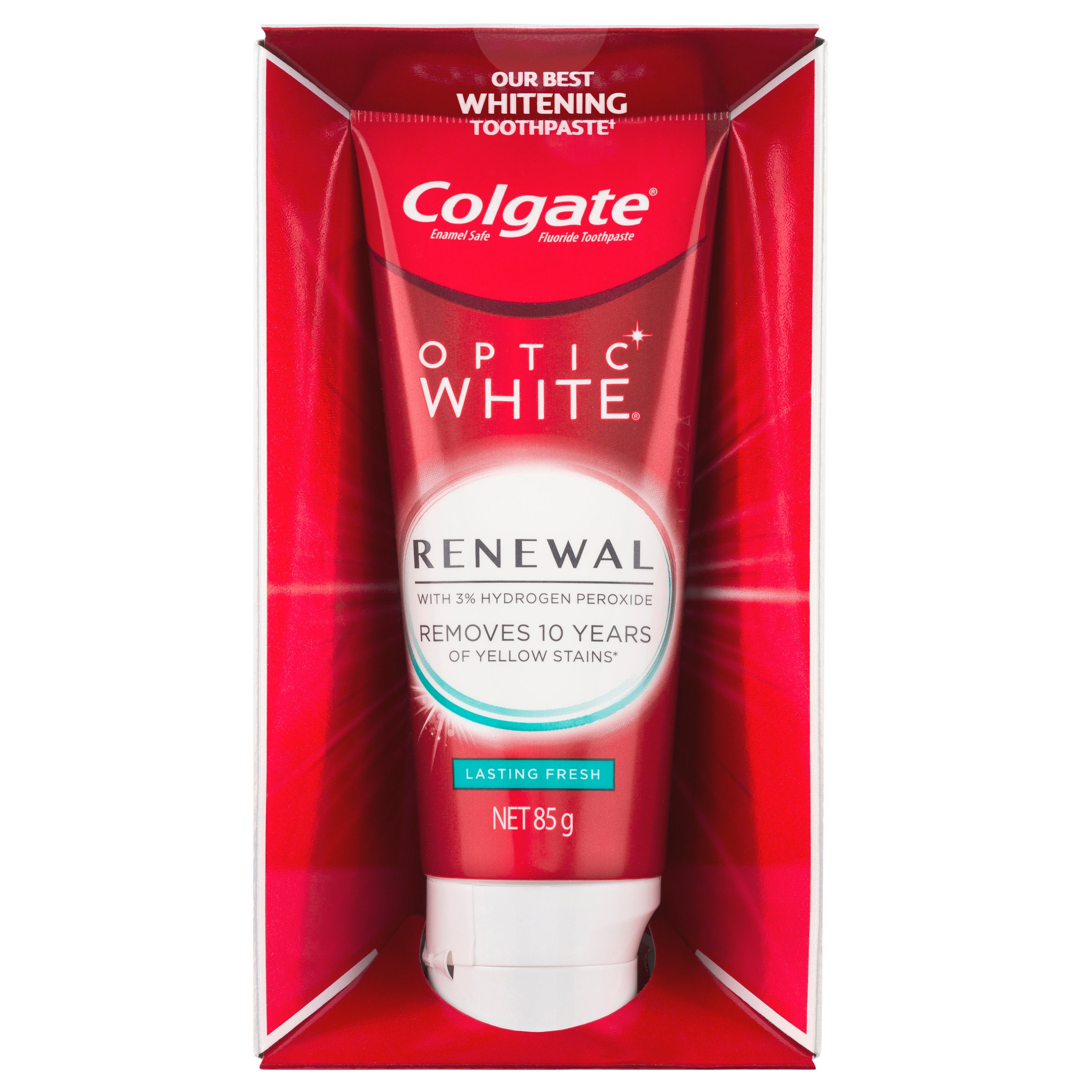 Colgate Optic White Toothpaste Renewal Lasting Fresh 85g - Image 8