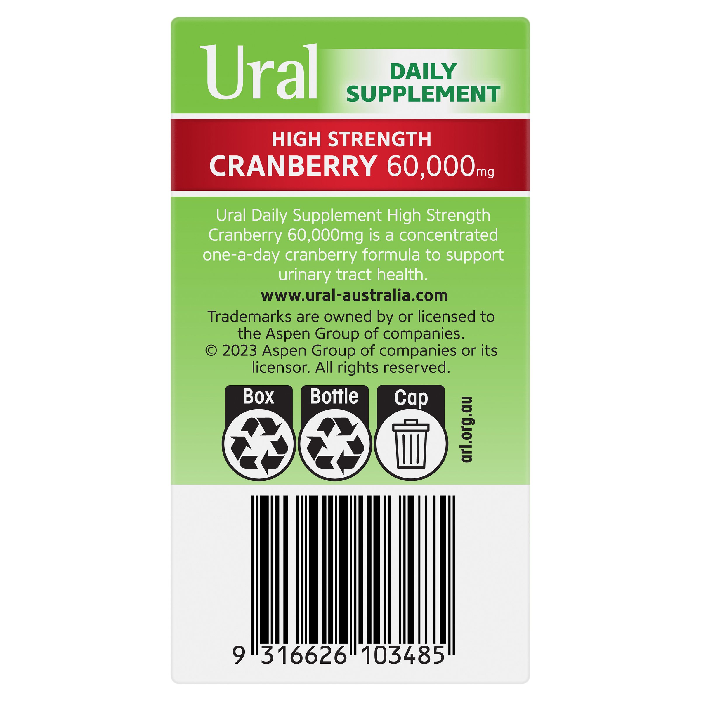 Ural Daily Cranberry 30 capsules - Image 2