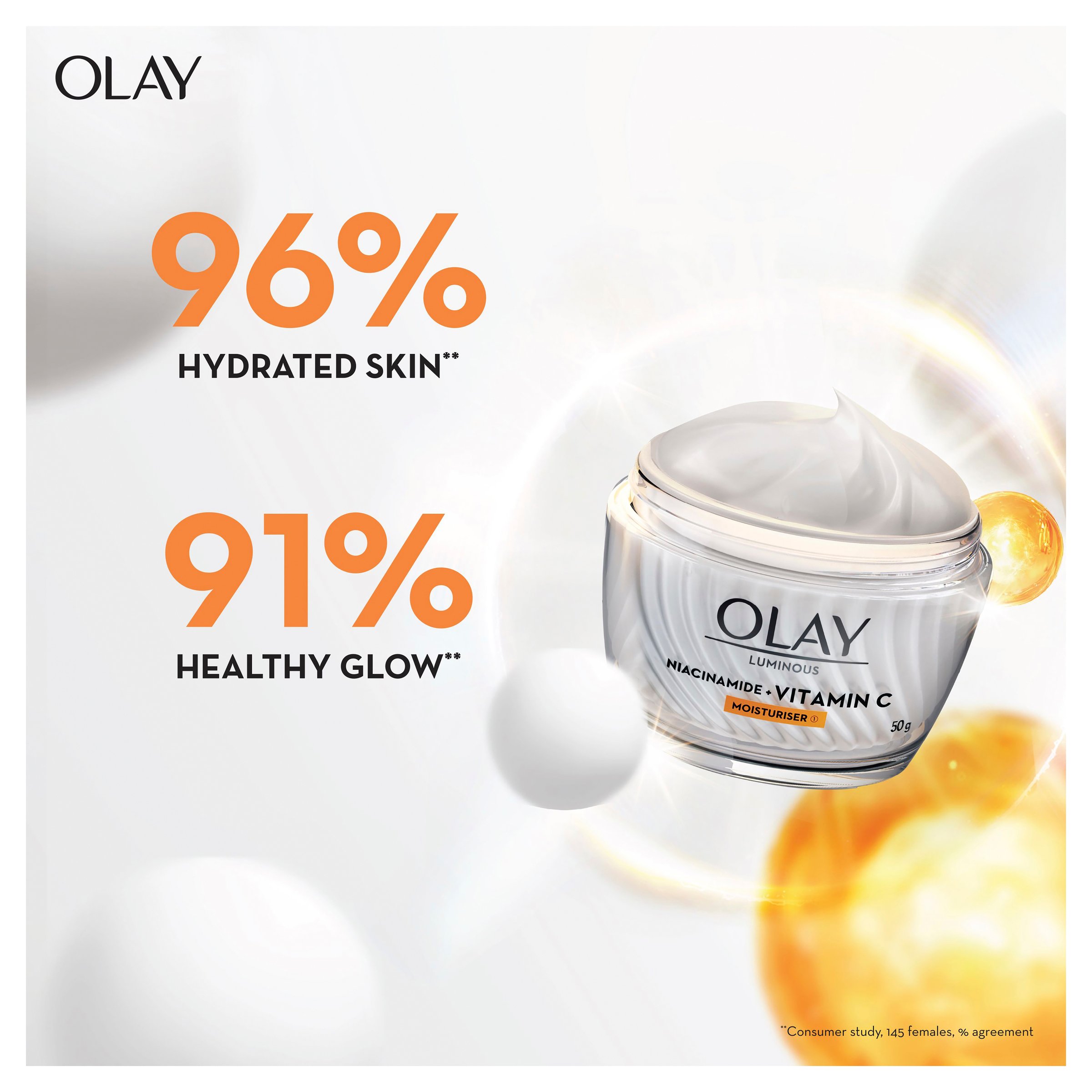 Olay Luminous Niacinamide + Vitamin C Face Cream Moisturiser 50g - Image 7