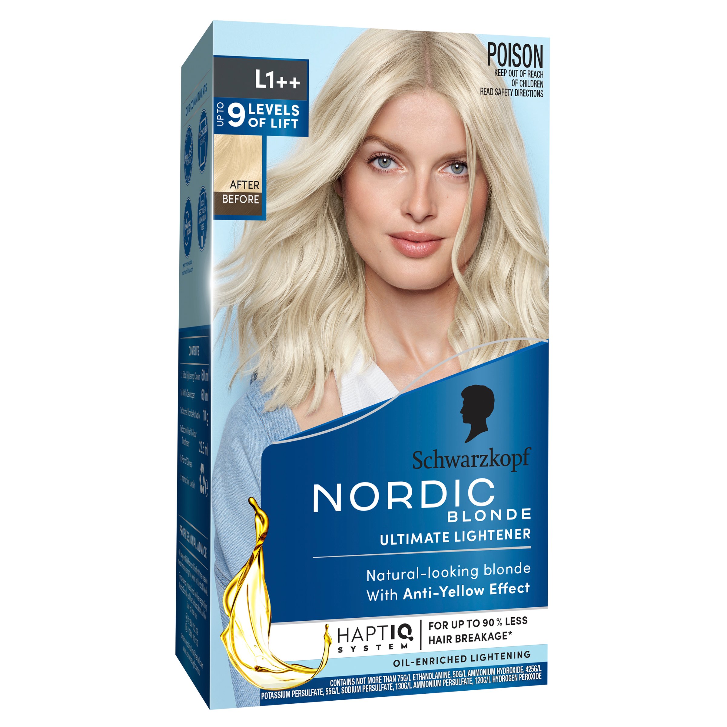 Schwarzkopf Nordic Blonde L1++ Ultimate Lightener 1 pack - Image 6