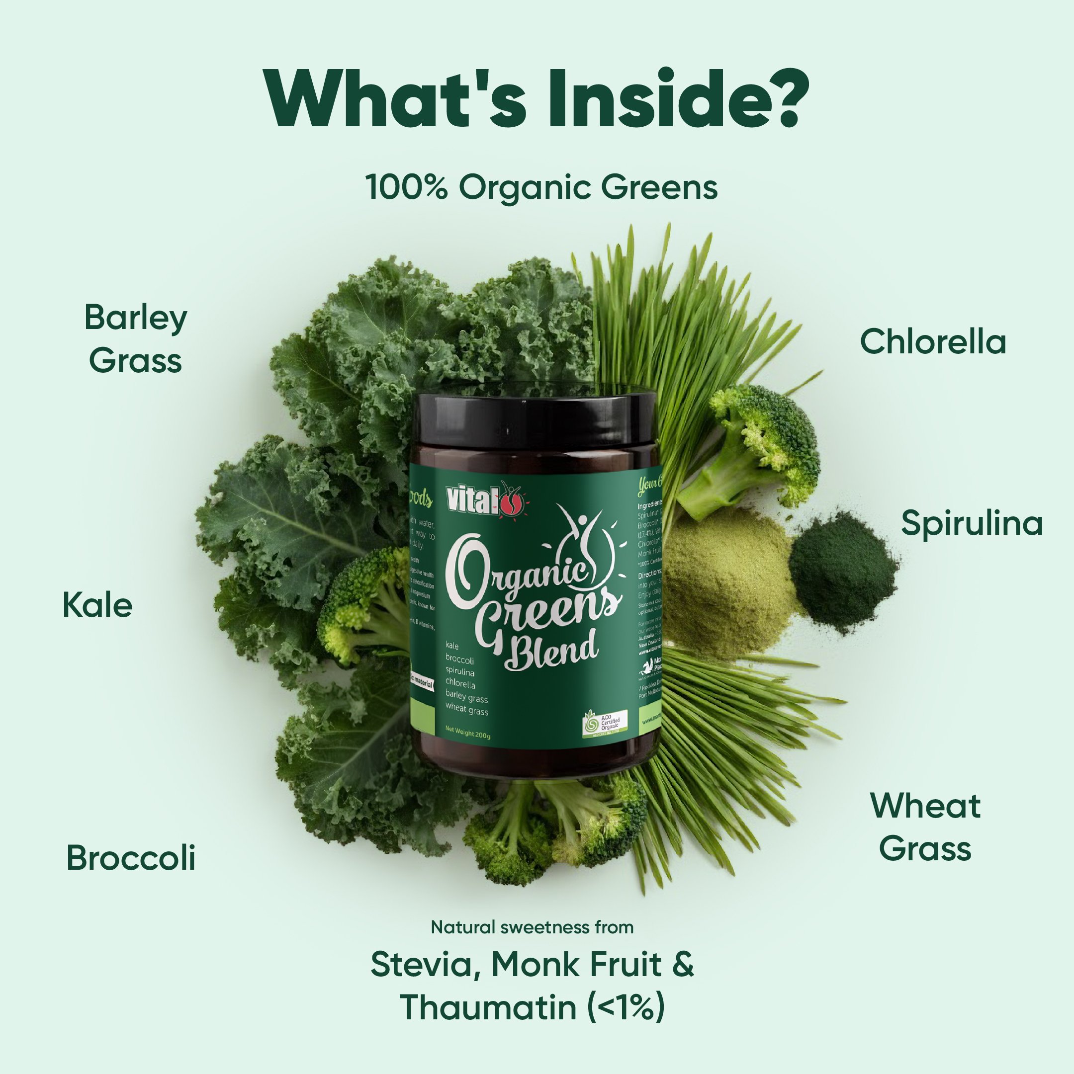 Vital Organic Greens 200g - Image 6