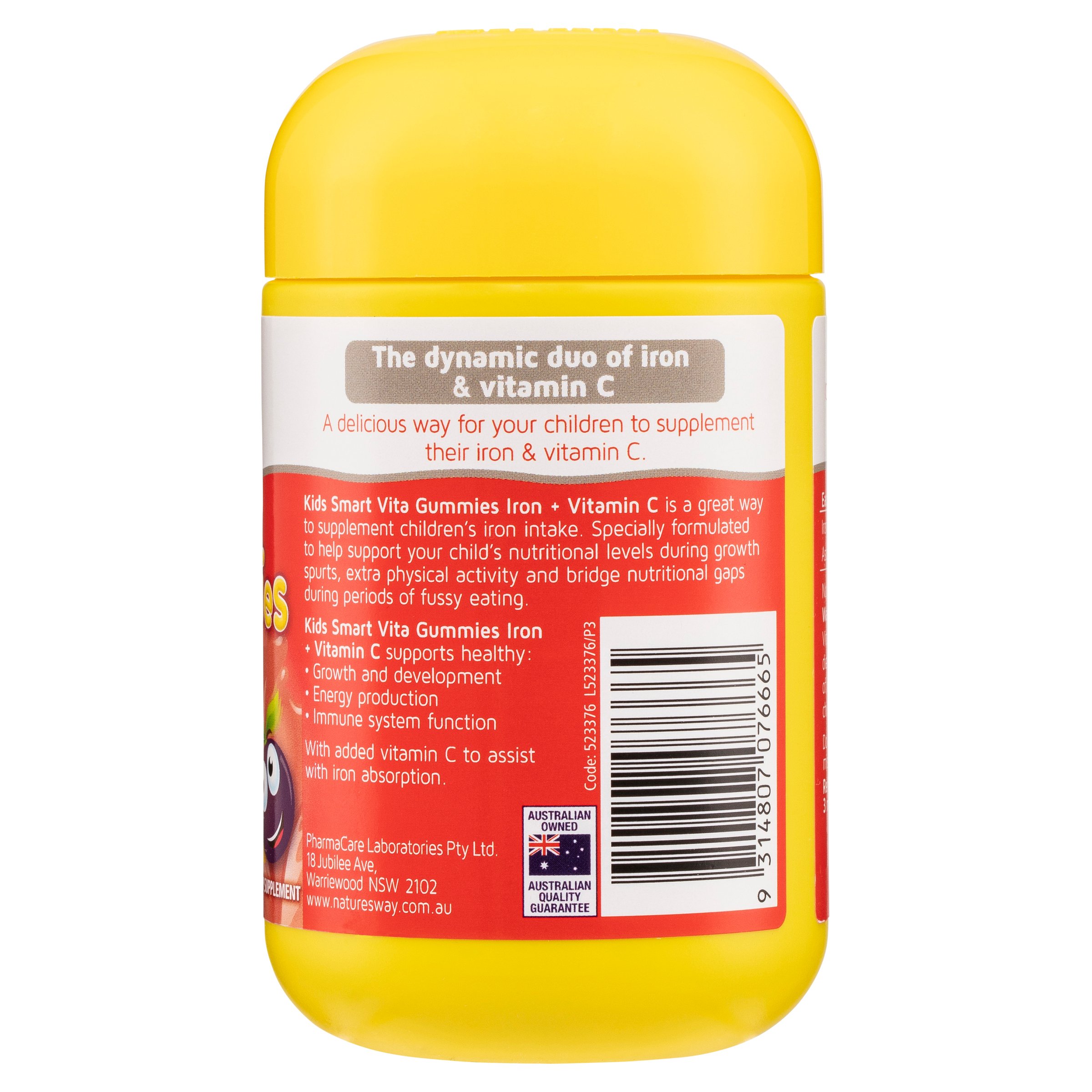 Nature's Way Kids Smart Vita Gummies Iron + Vitamin C 60 pastilles - Image 3