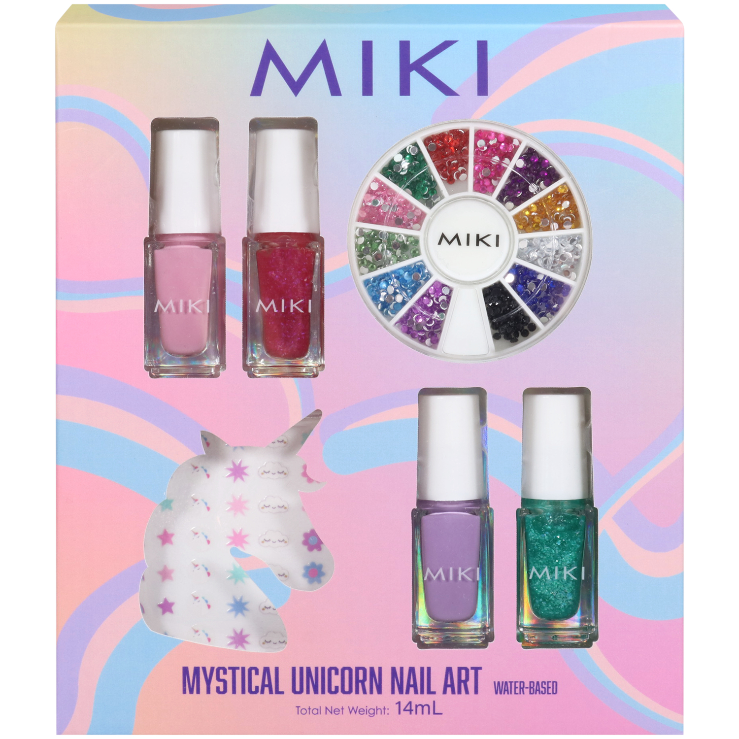 Miki Mystical Unicorn Nail Art 6 piece