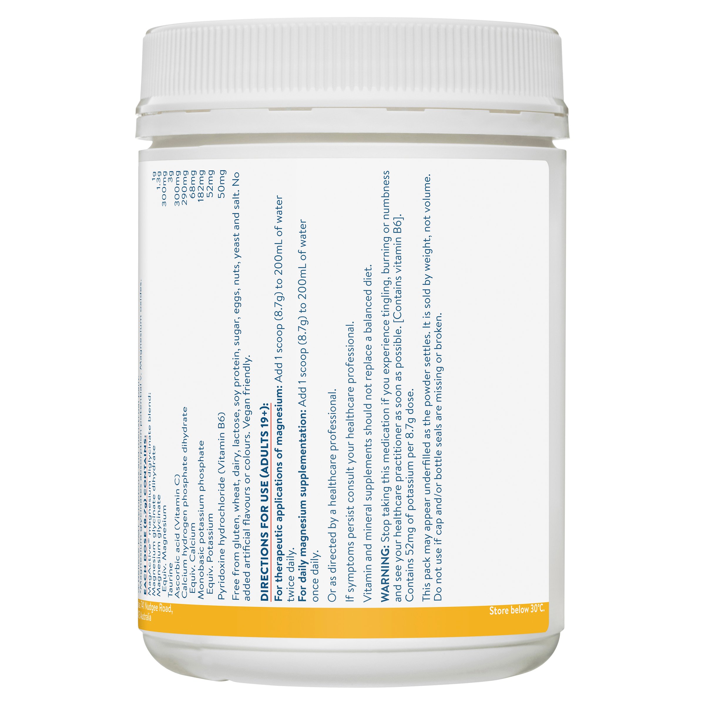 Ethical Nutrients Mega Magnesium Powder Raspberry 450g - Image 3