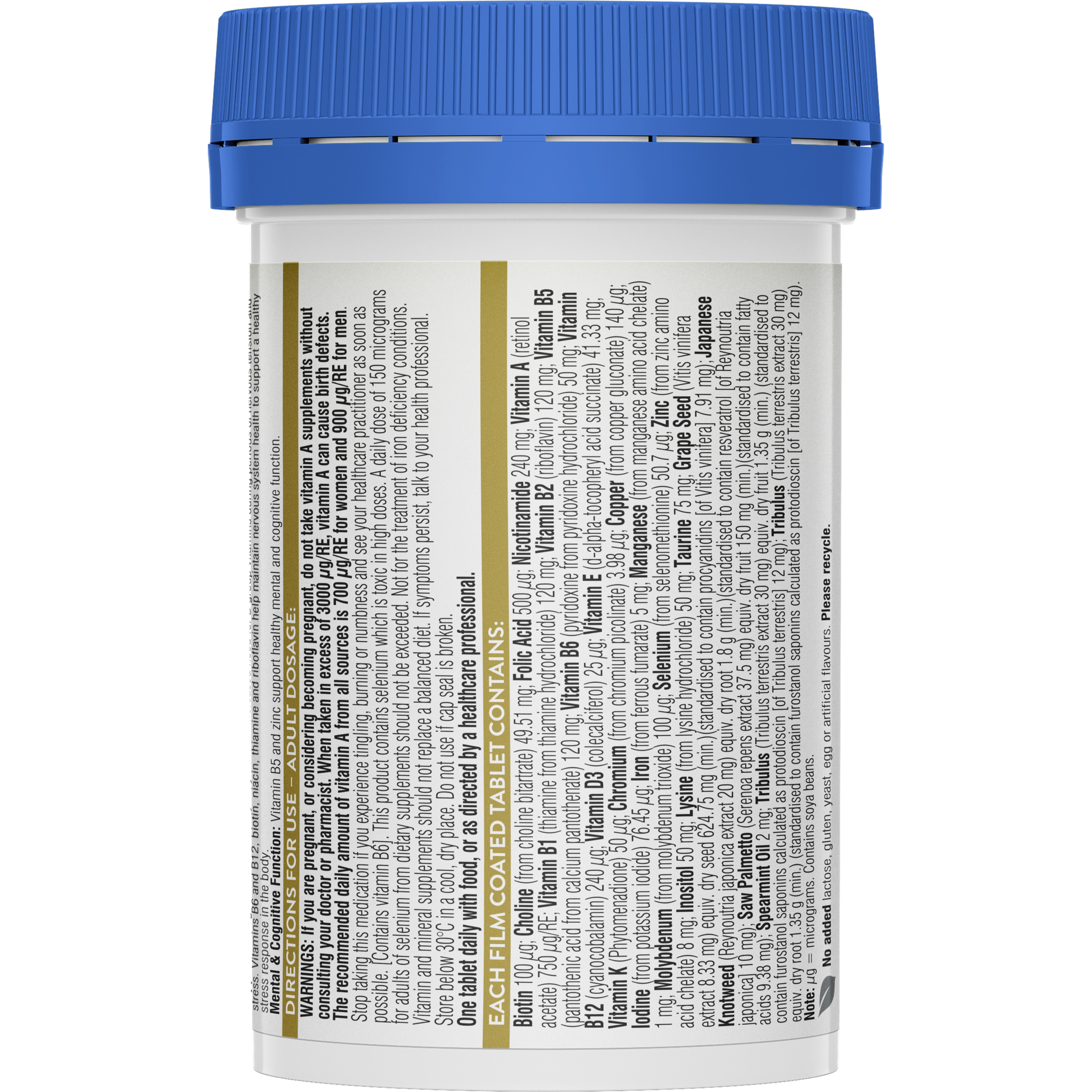 Swisse Ultivite Men's High Potency Multivitamin 40 tablets - Image 2