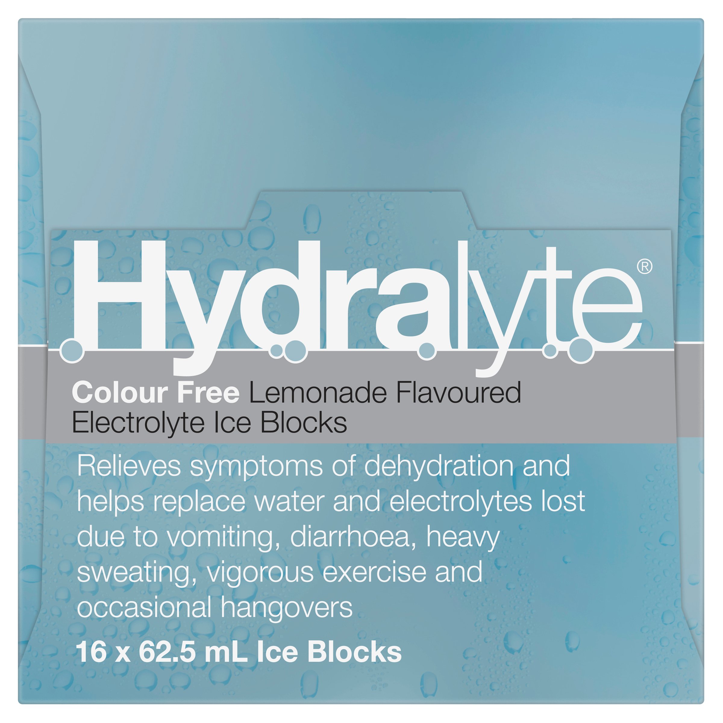 Hydralyte Ice Block Colour Free Lemonade Flavoured 16 pack - Image 5