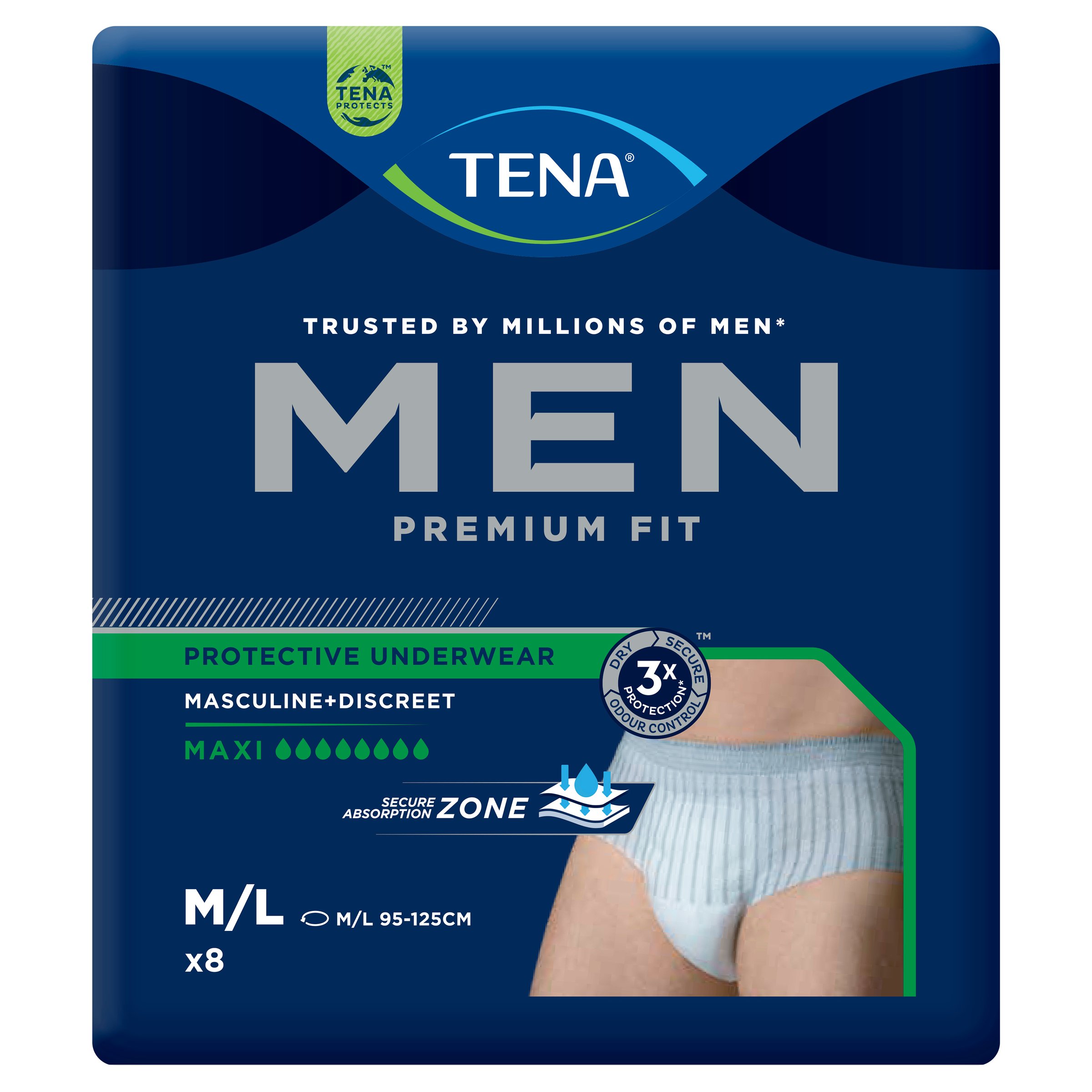 Tena Pants Men Moderate to Heavy Level 4 - 8 pack - Image 1