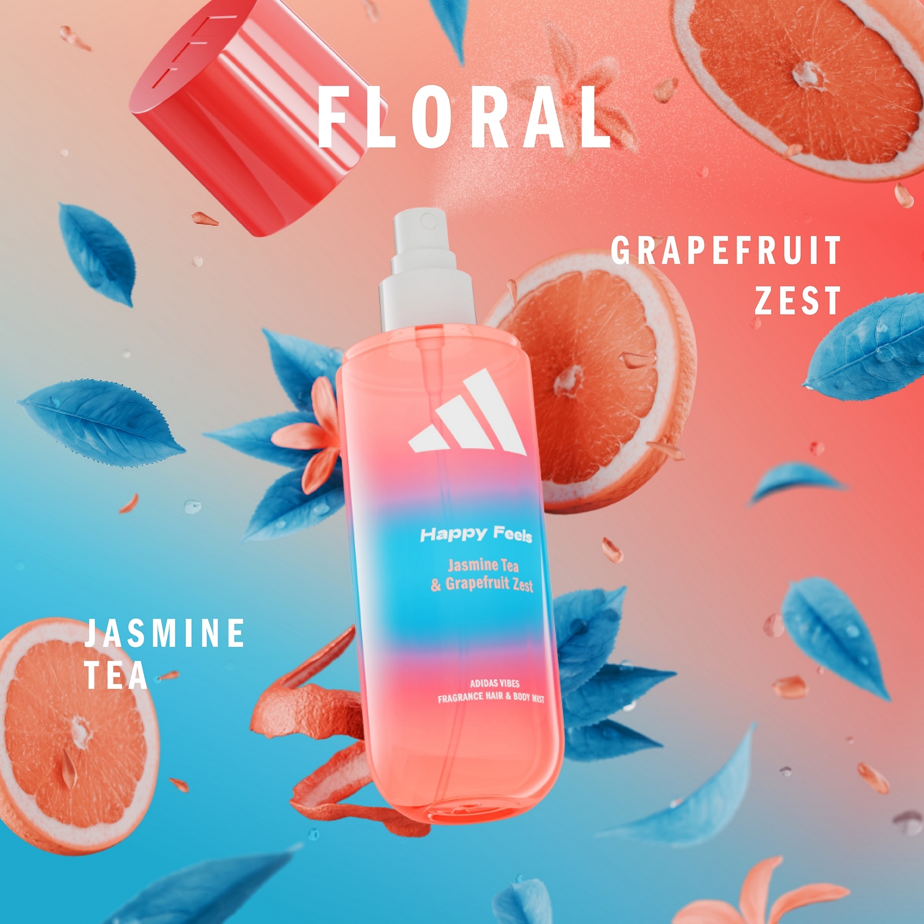 Adidas Vibes Happy Feels Body Mist 150ml - Image 2