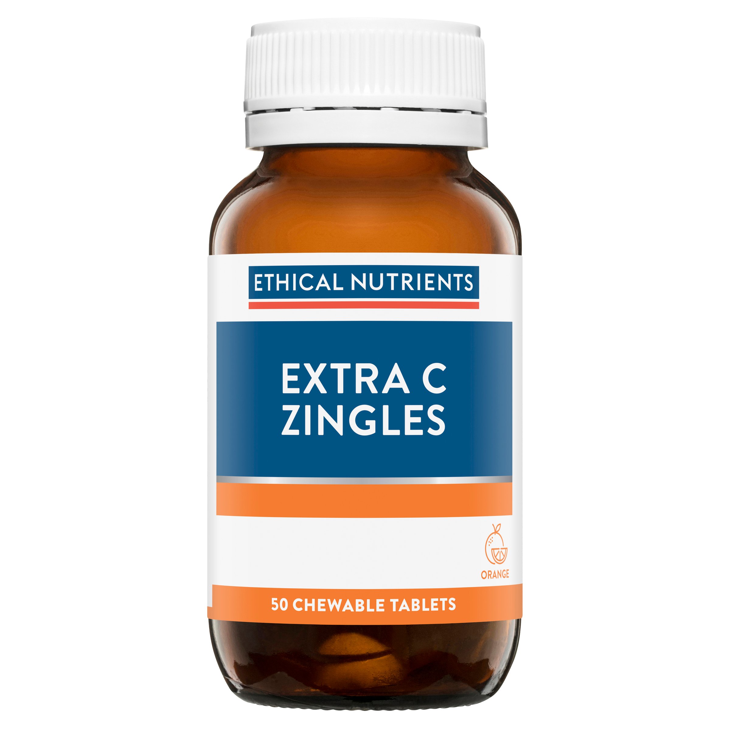Ethical Nutrients Extra C Zingles Orange 50 chewable tablets - Image 6