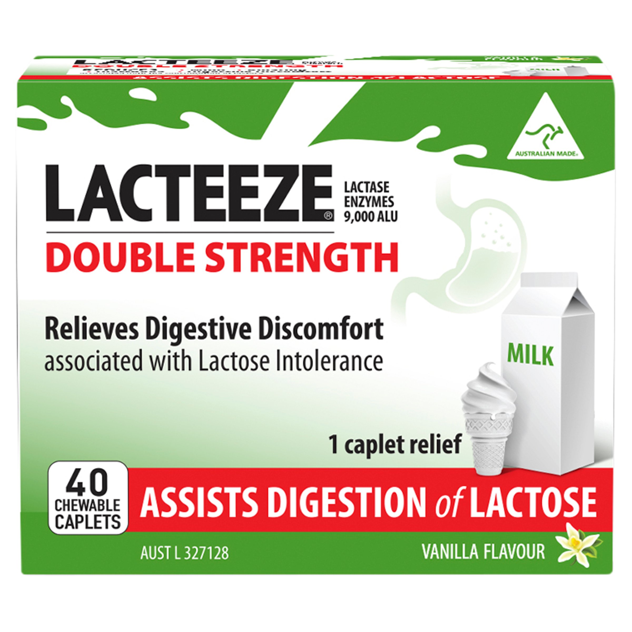 Lacteeze Double Strength 40 chewable caplets - Image 1